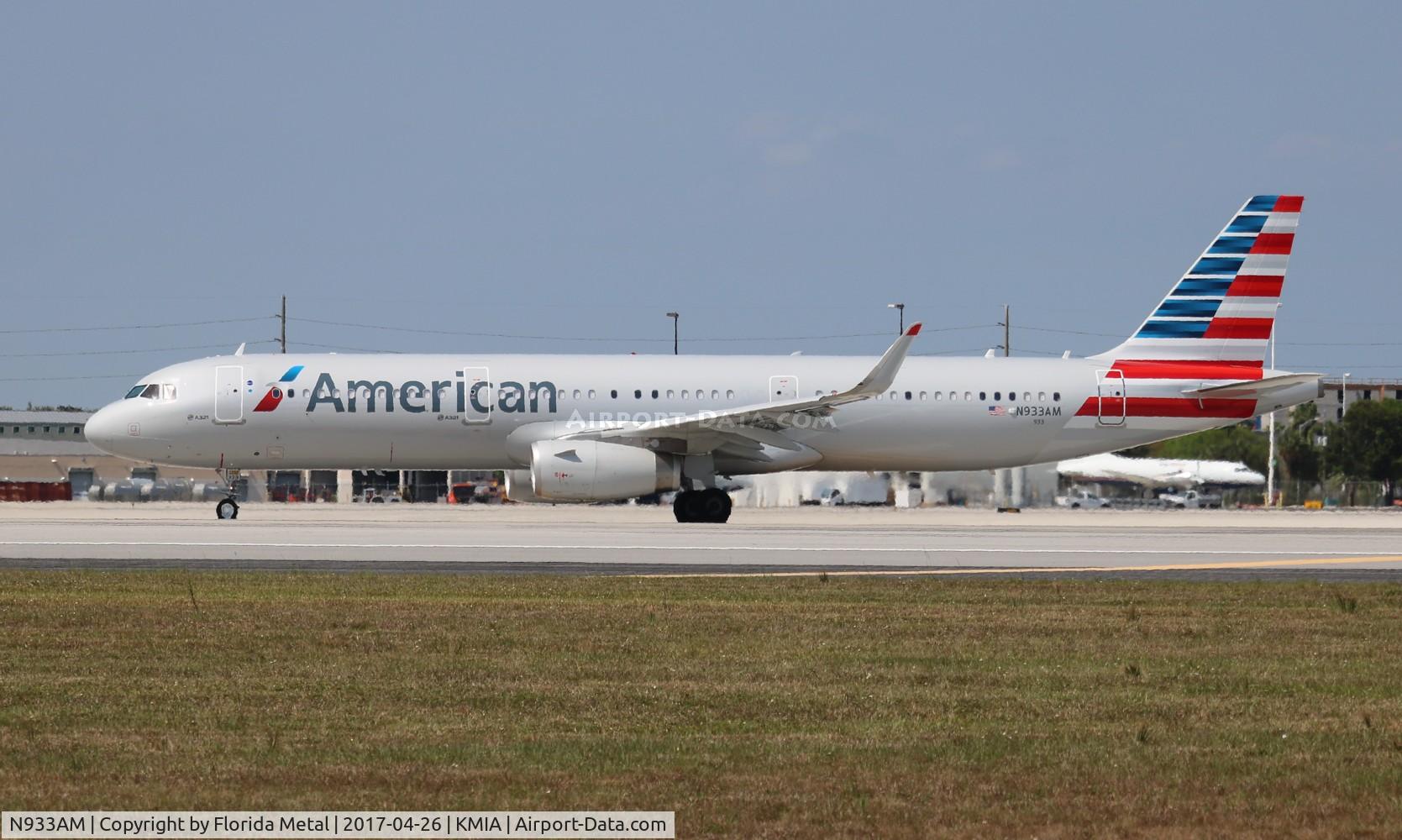 N933AM, 2017 Airbus A321-231 C/N 7564, MIA spotting