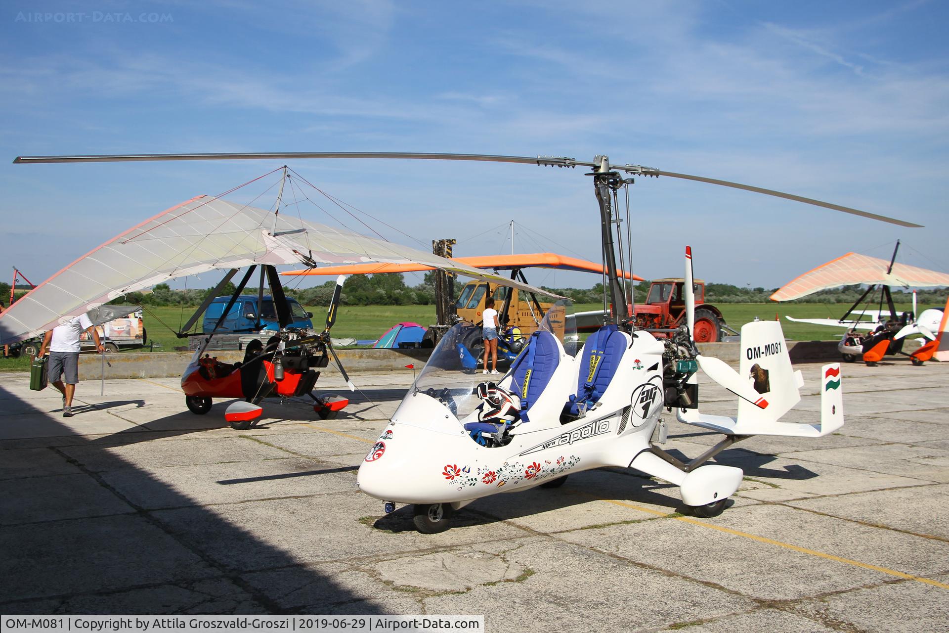 OM-M081, 2012 Apollo Ultralight Aircraft Apollo Gyro AG1, Balatonfökajár Airfield, Hungary