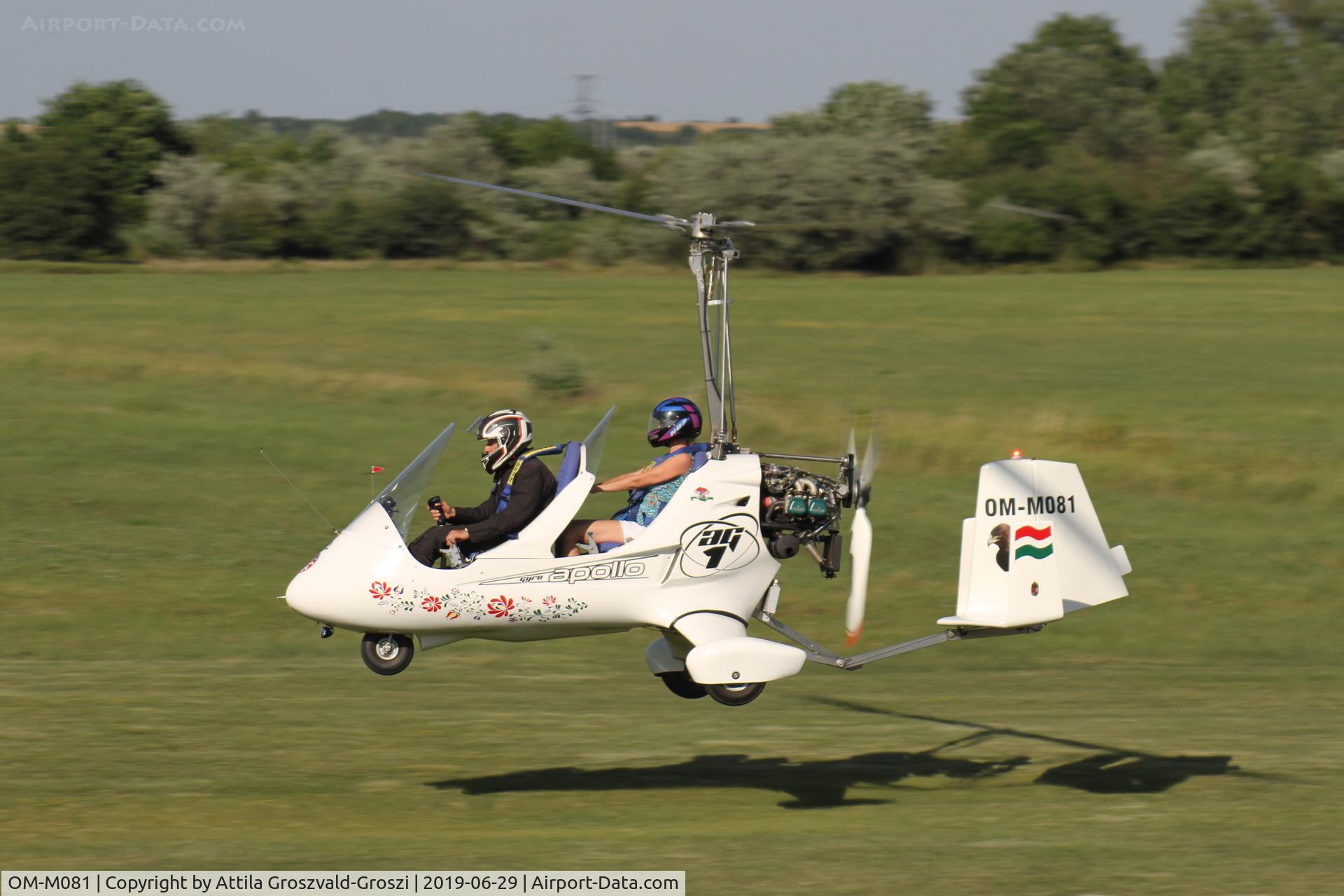OM-M081, 2012 Apollo Ultralight Aircraft Apollo Gyro AG1, Balatonfökajár Airfield, Hungary