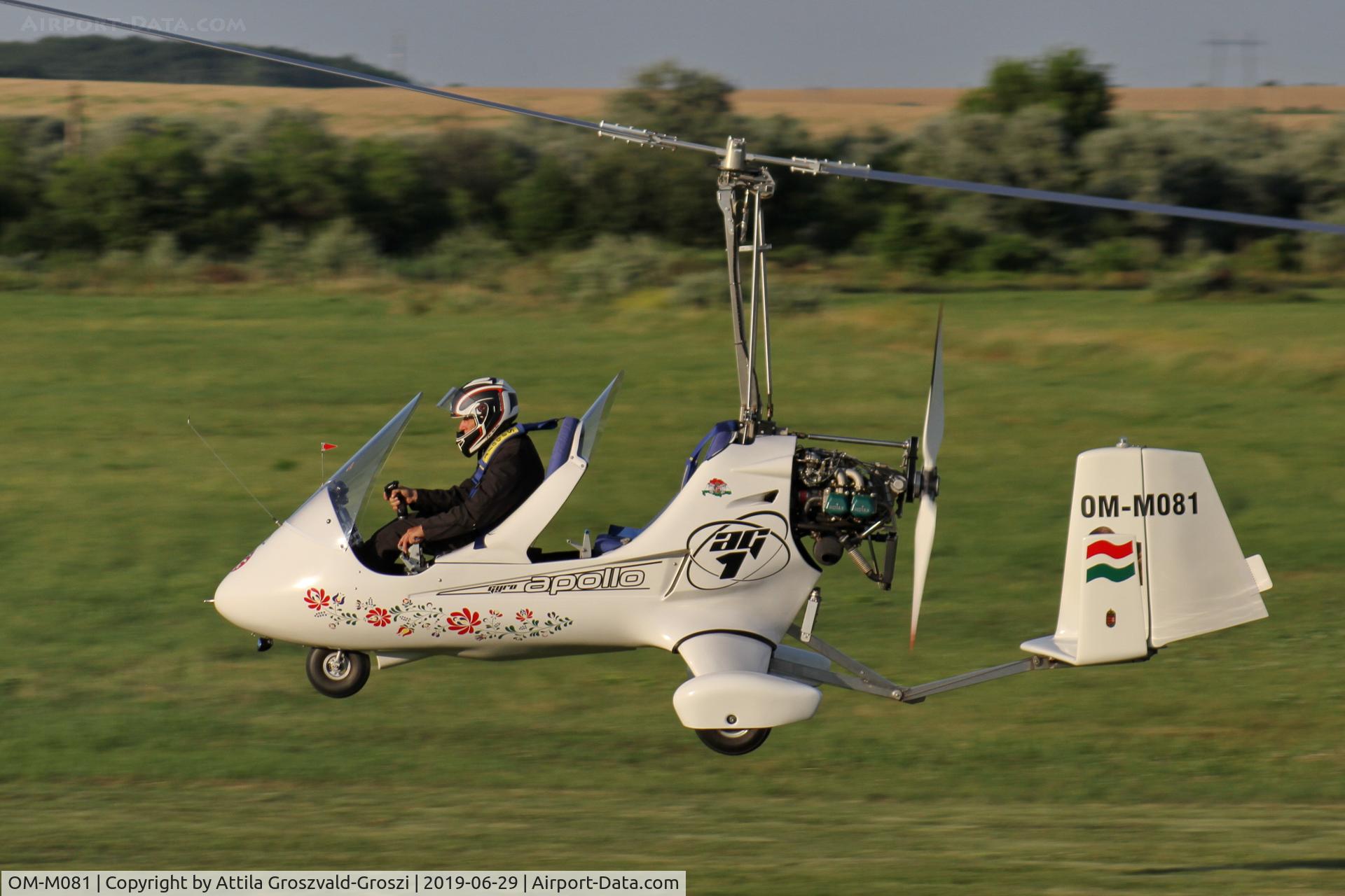 OM-M081, 2012 Apollo Ultralight Aircraft Apollo Gyro AG1, Balatonfökajár Airfield, Hungary