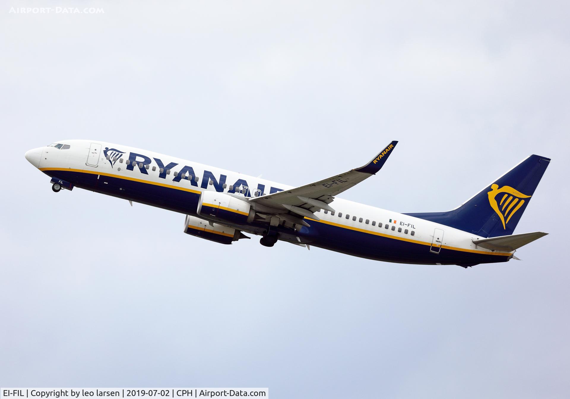 EI-FIL, 2015 Boeing 737-8AS C/N 44702, Copenhagen 2.7.2019
