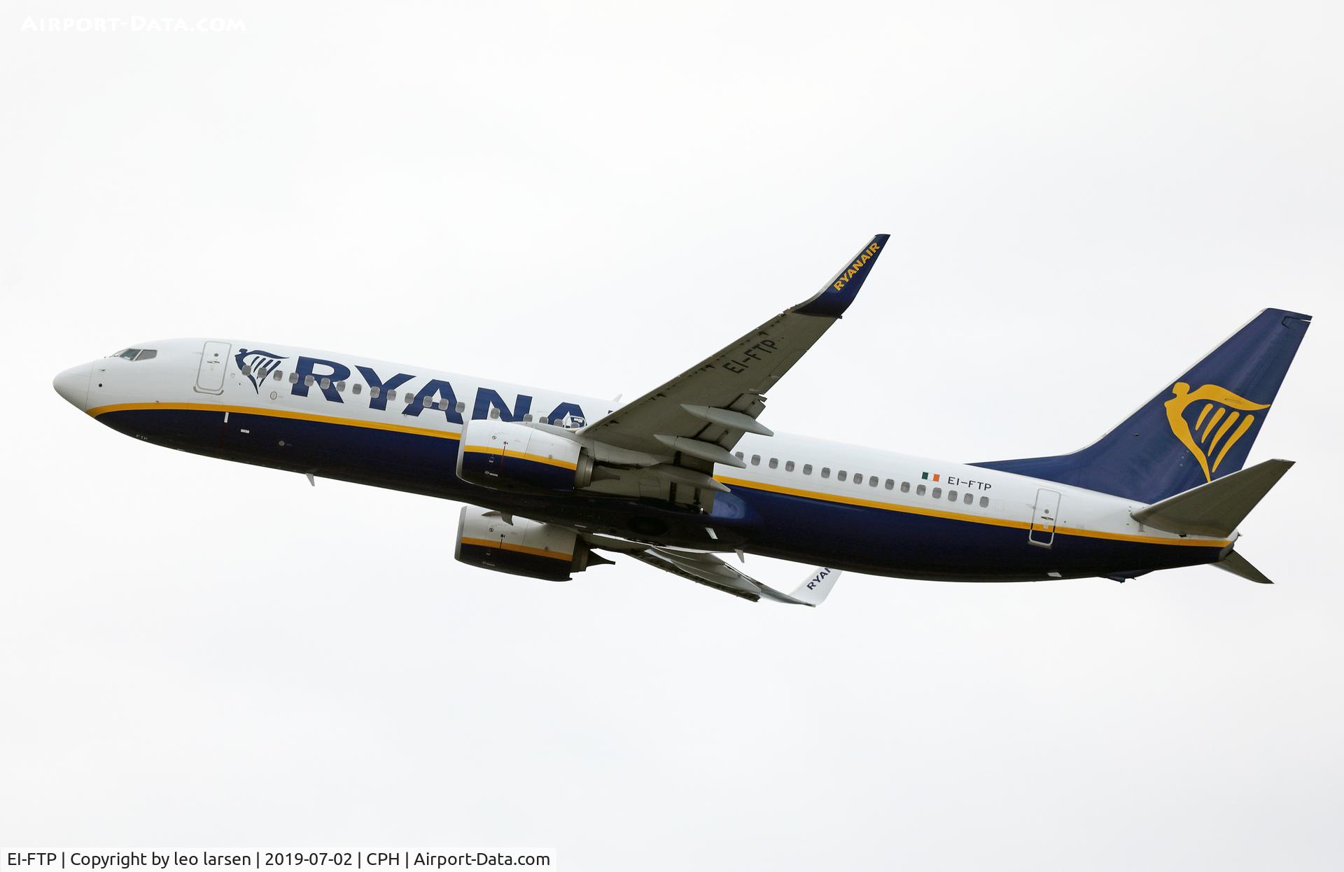 EI-FTP, 2016 Boeing 737-8AS C/N 44766, Copenhagen 2.7.2019