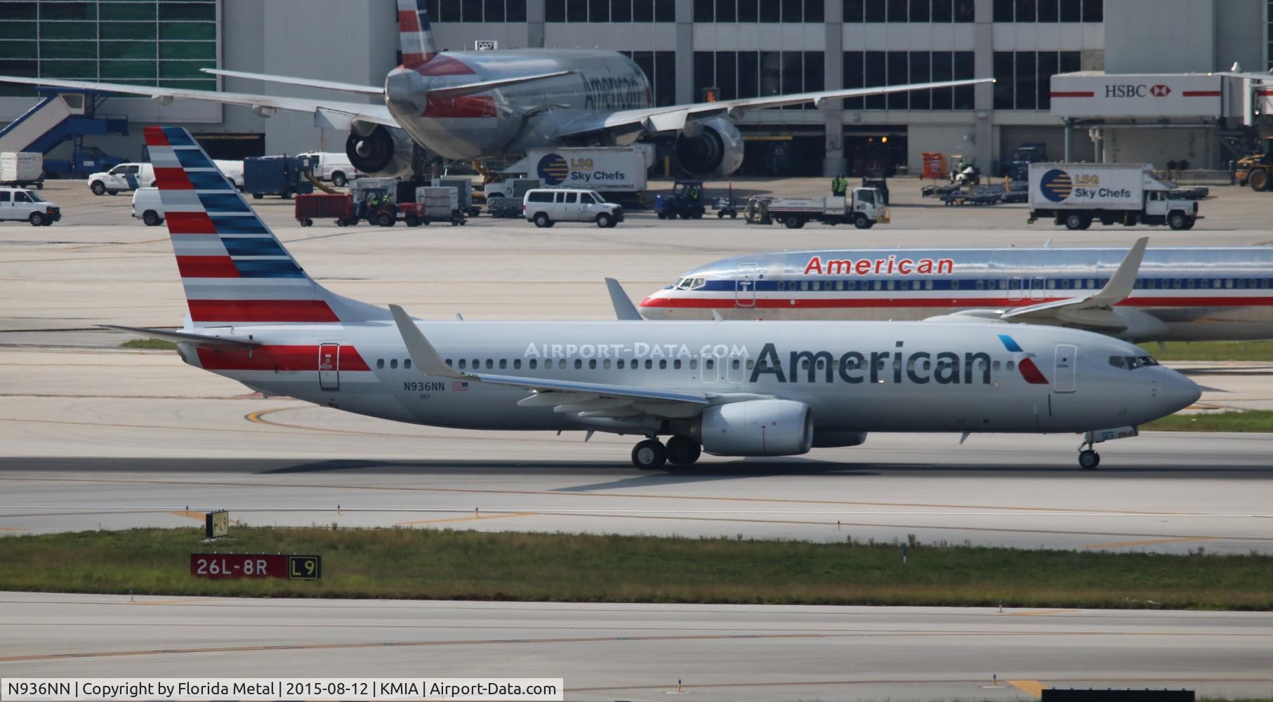 N936NN, 2013 Boeing 737-823 C/N 31176, MIA spotting