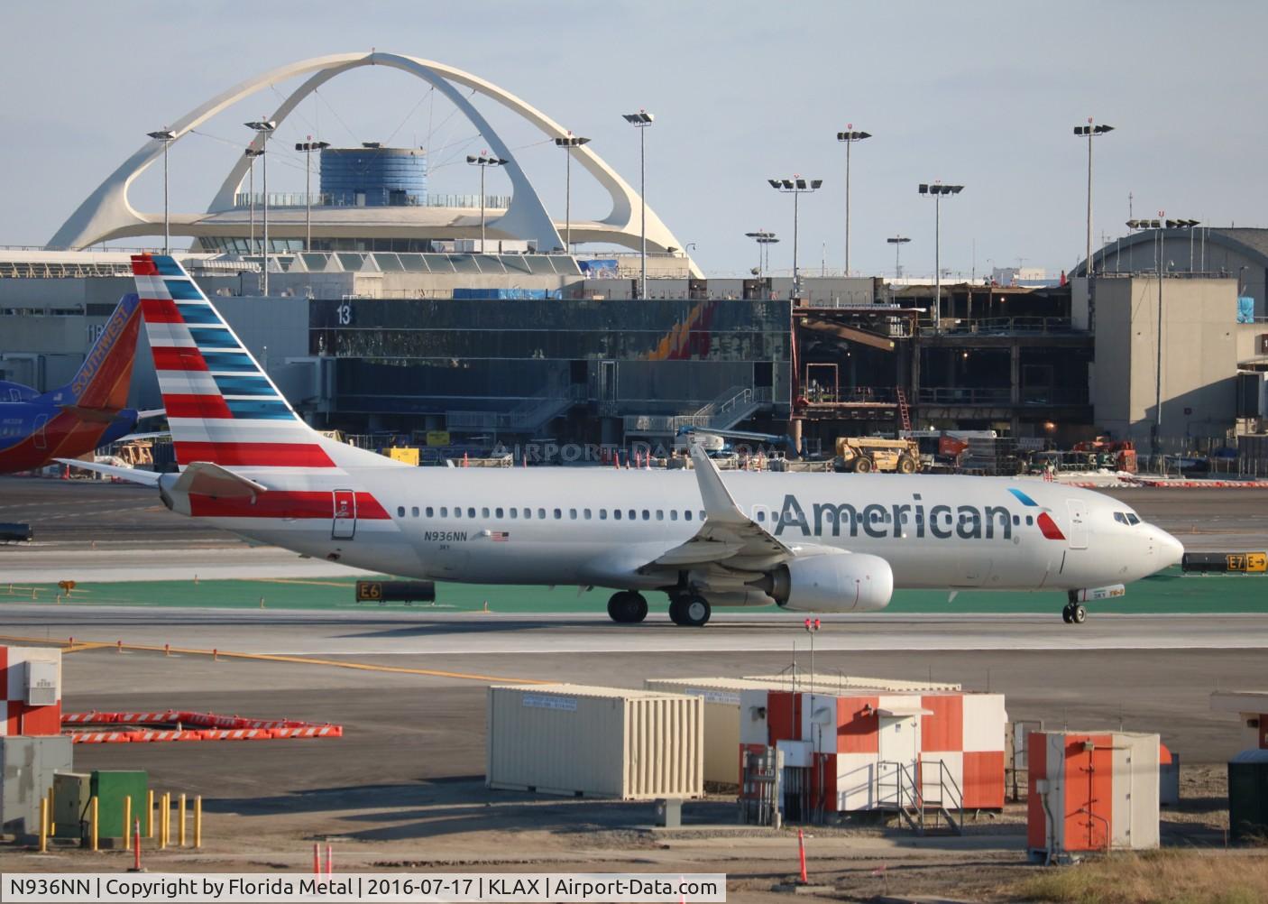 N936NN, 2013 Boeing 737-823 C/N 31176, LAX spotting