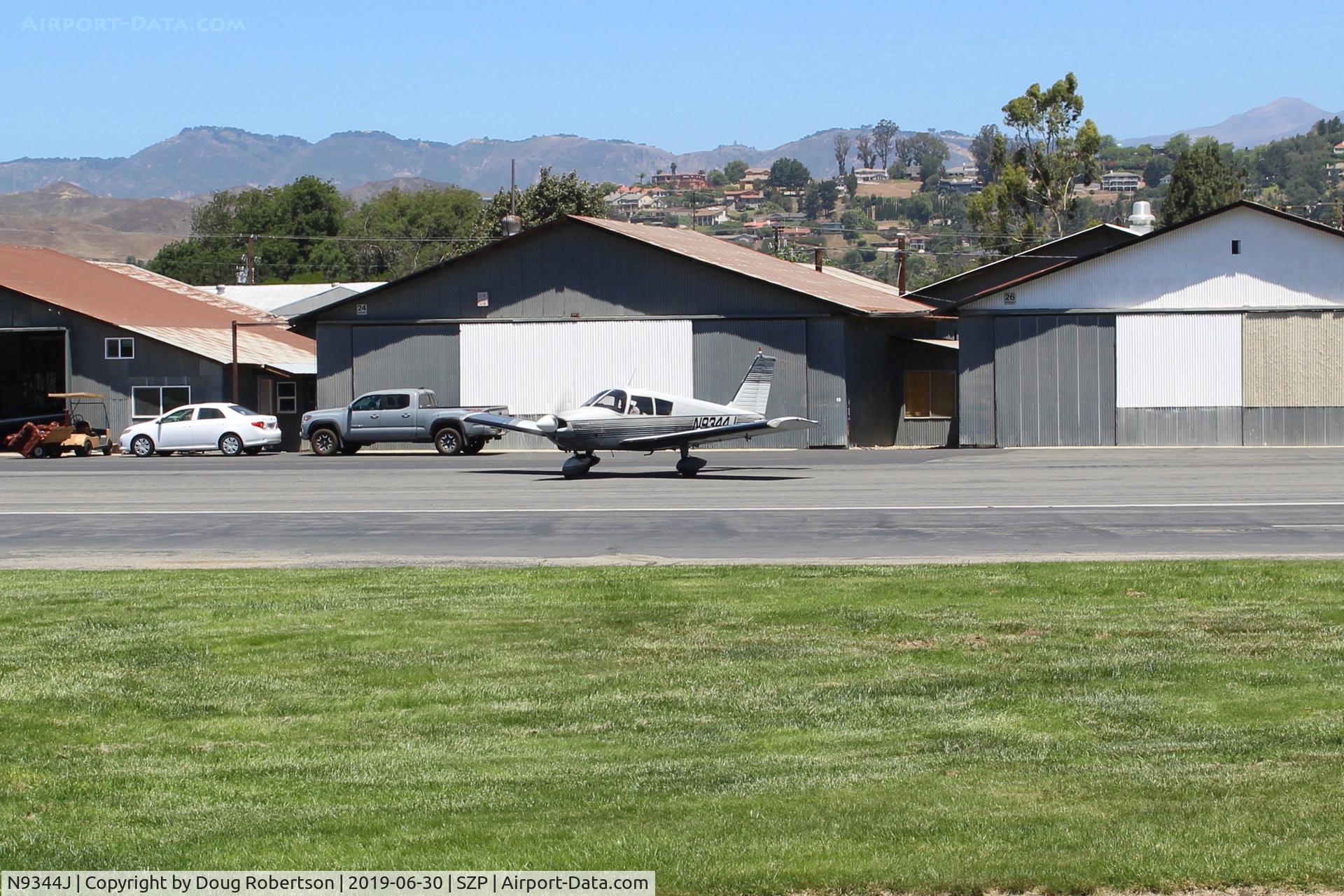 N9344J, 1966 Piper PA-28-180 Cherokee C/N 28-3442, 1966 Piper PA-28-180 CHEROKEE, Lycoming O&VO-360 180 Hp, taxi