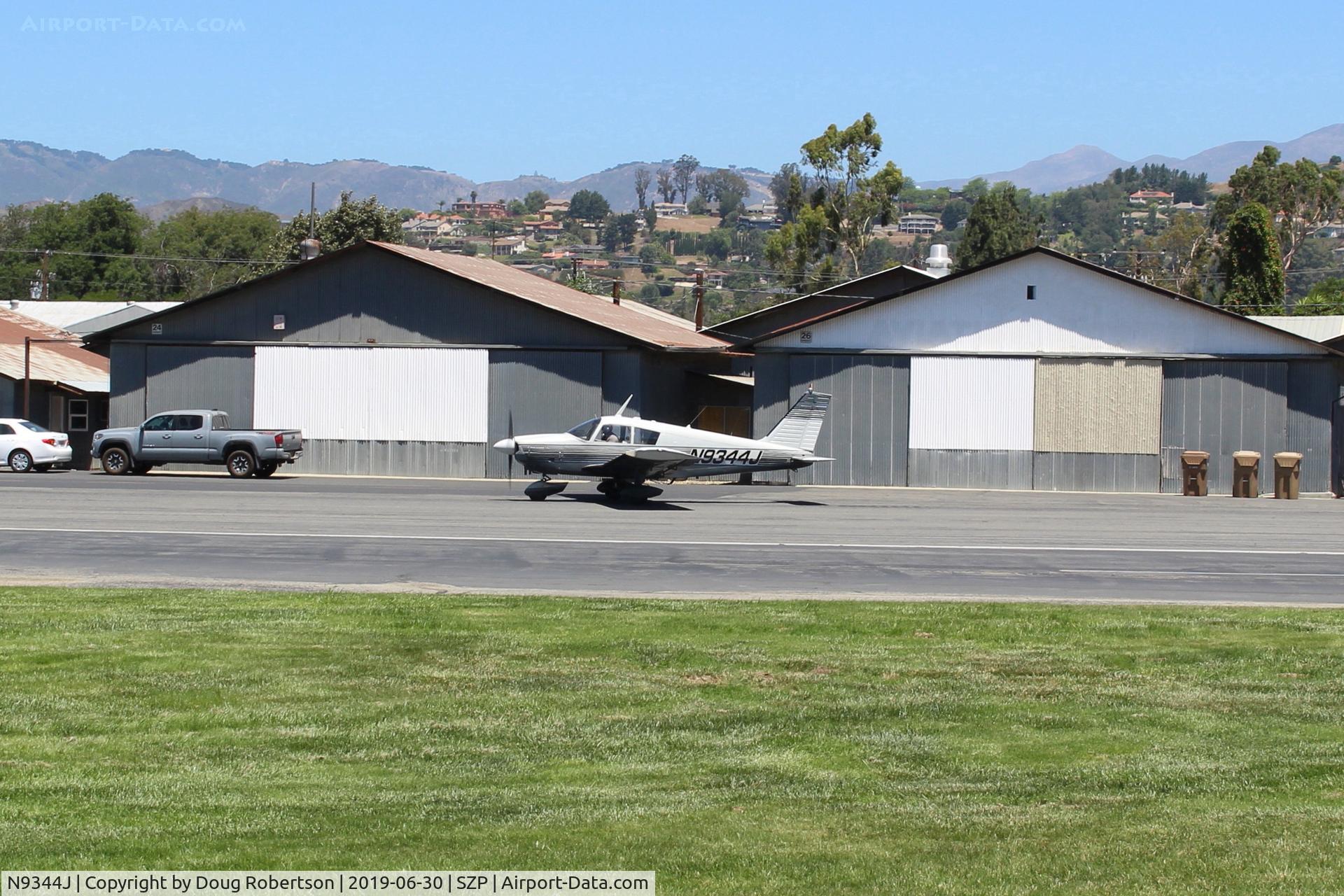 N9344J, 1966 Piper PA-28-180 Cherokee C/N 28-3442, 1966 Piper PA-28-180 CHEROKEE, Lycoming O&VO-360 180 Hp, taxi