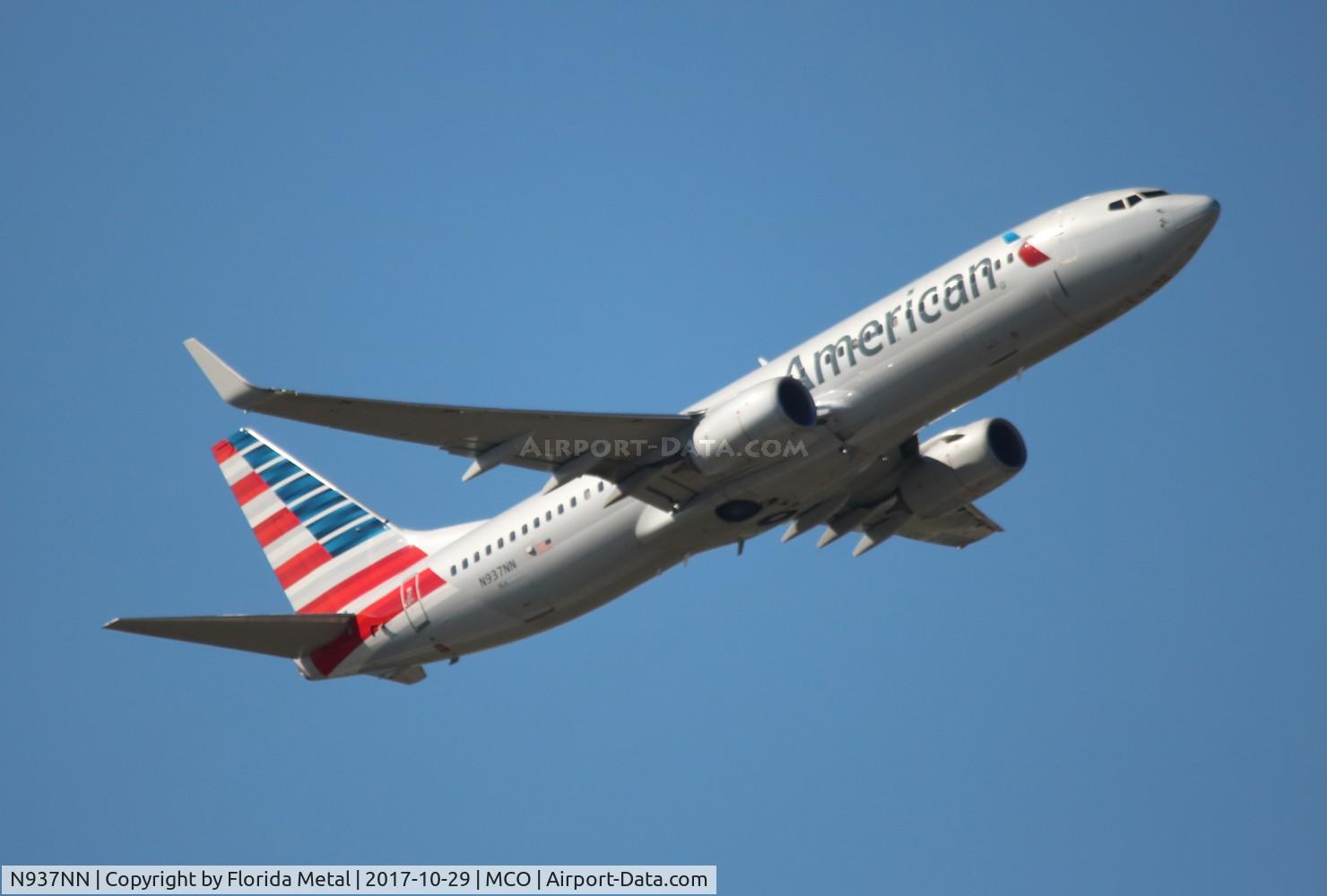N937NN, 2013 Boeing 737-823 C/N 31178, MCO spotting