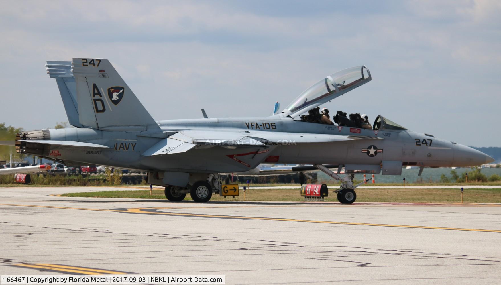 166467, Boeing F/A-18F Super Hornet C/N F102, Cleveland Airshow 2017