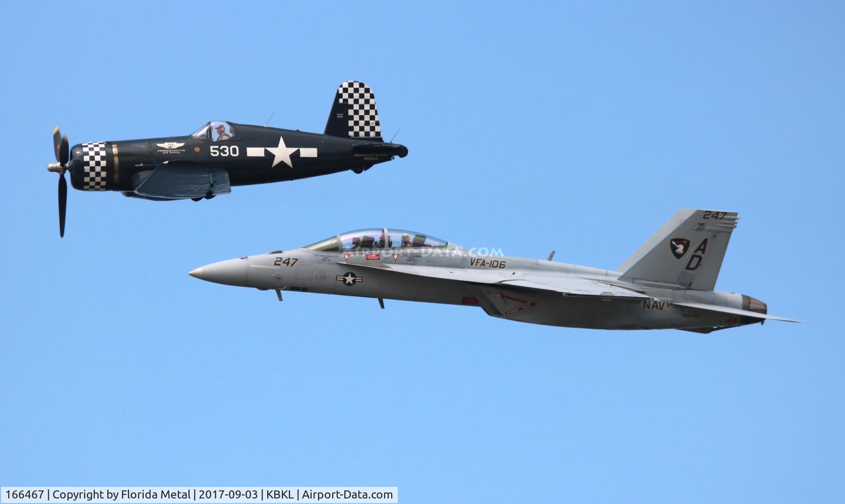 166467, Boeing F/A-18F Super Hornet C/N F102, Cleveland Airshow 2017