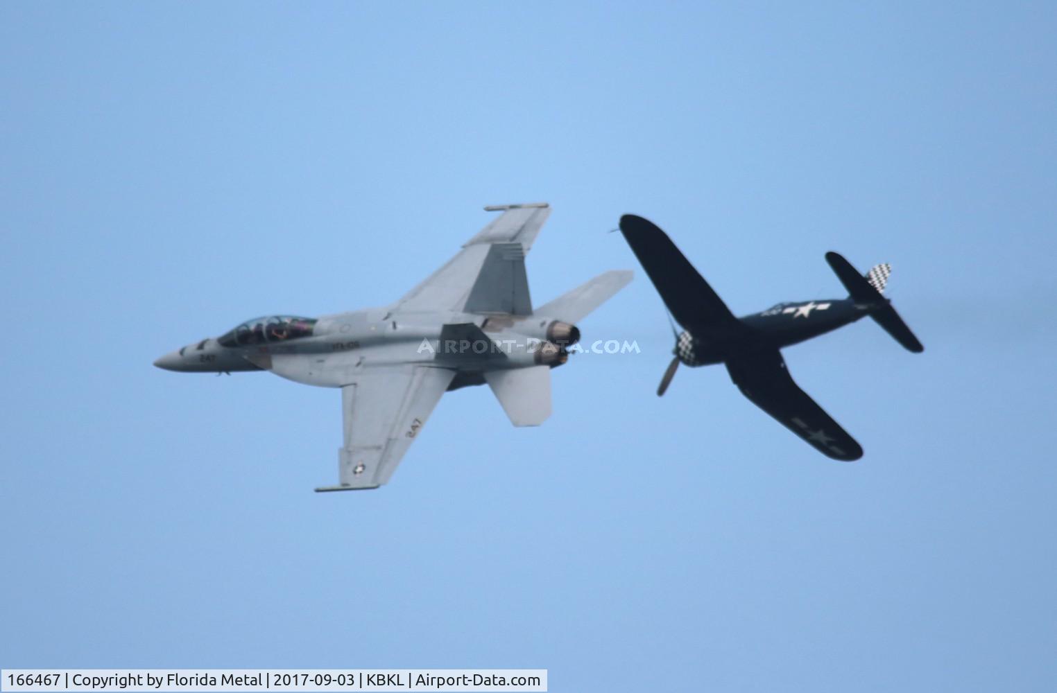166467, Boeing F/A-18F Super Hornet C/N F102, Cleveland Airshow 2017
