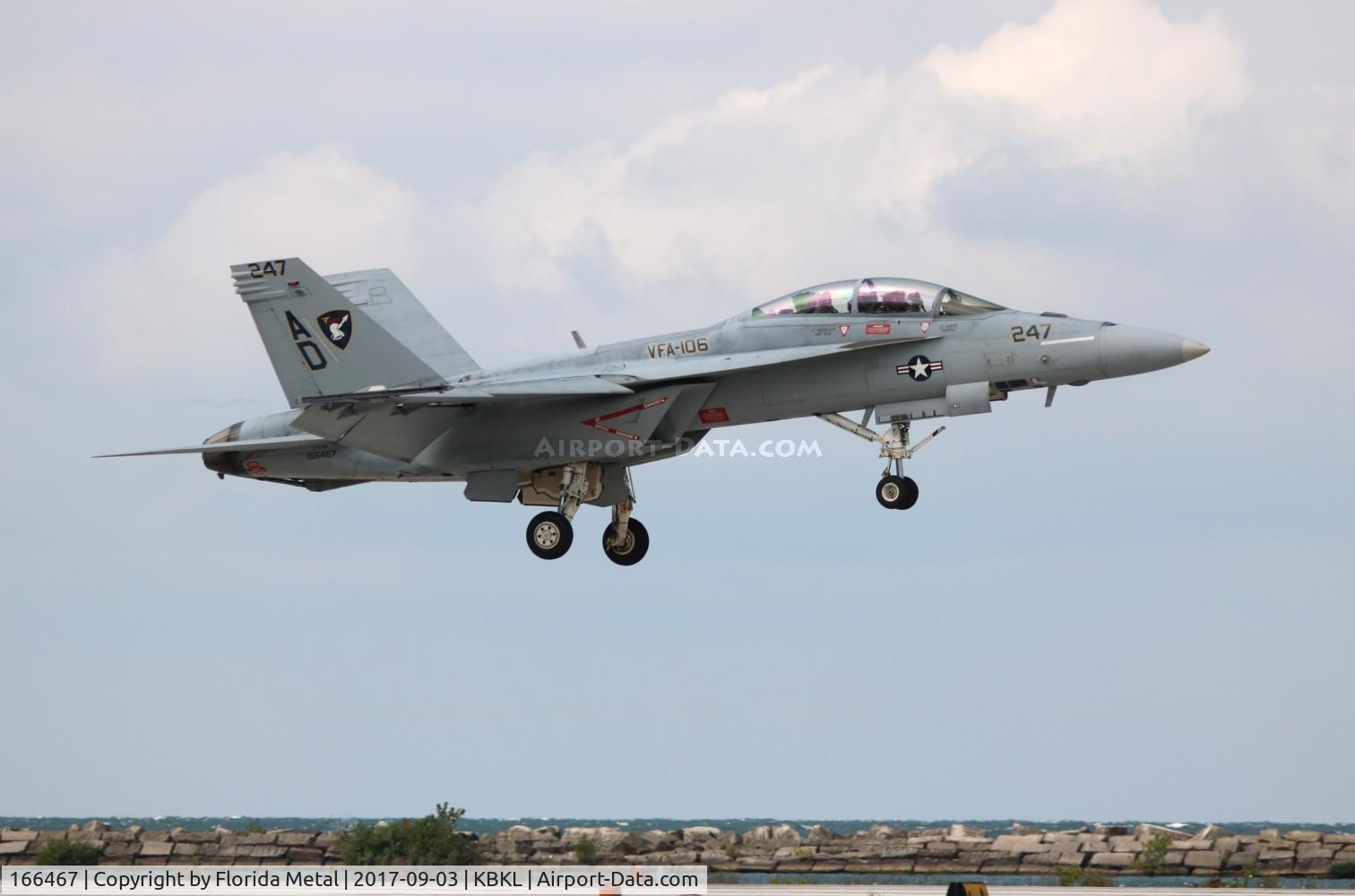166467, Boeing F/A-18F Super Hornet C/N F102, Cleveland Airshow 2017