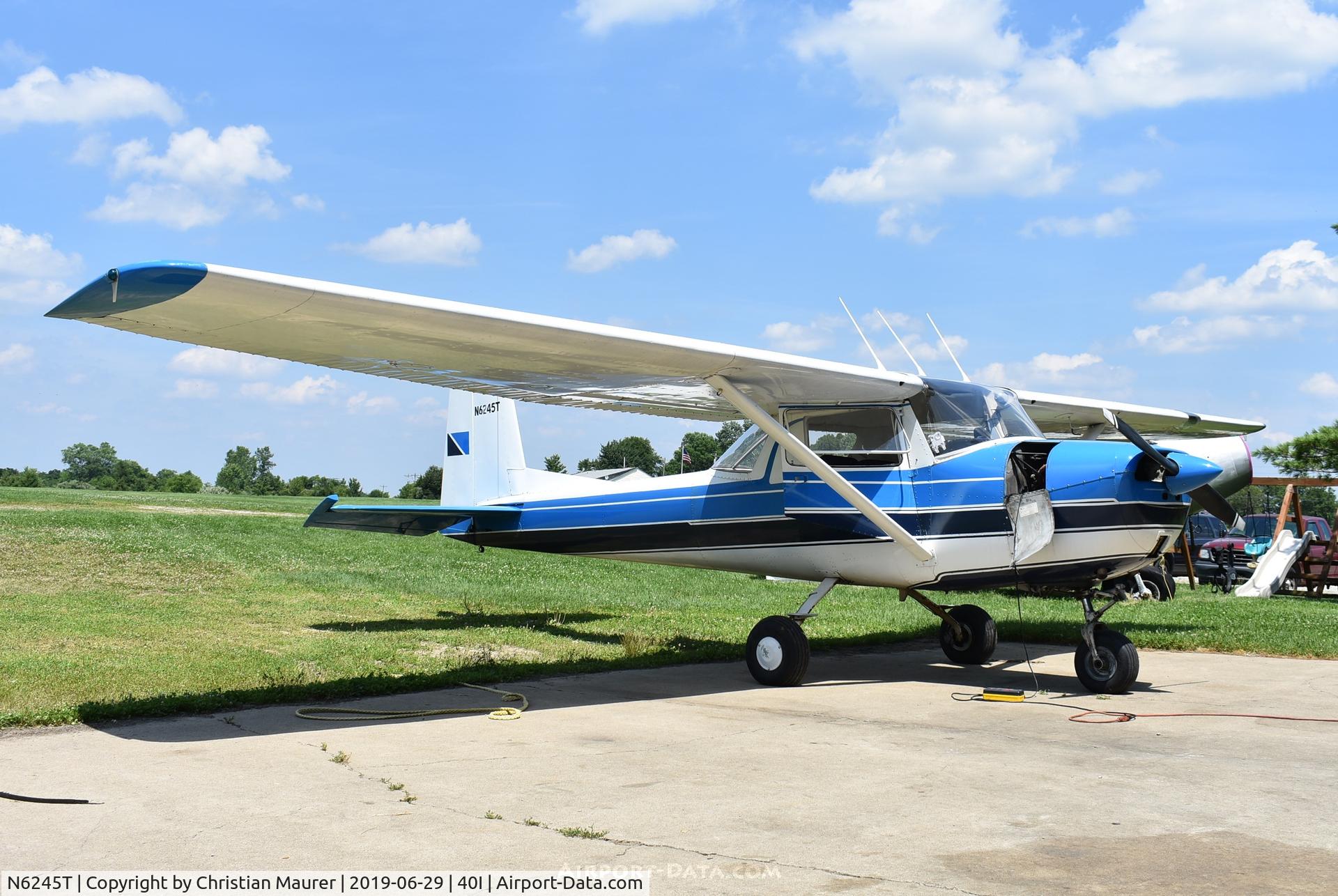 N6245T, 1964 Cessna 150E C/N 15060945, Cessna 150E on the pad at Waynesville