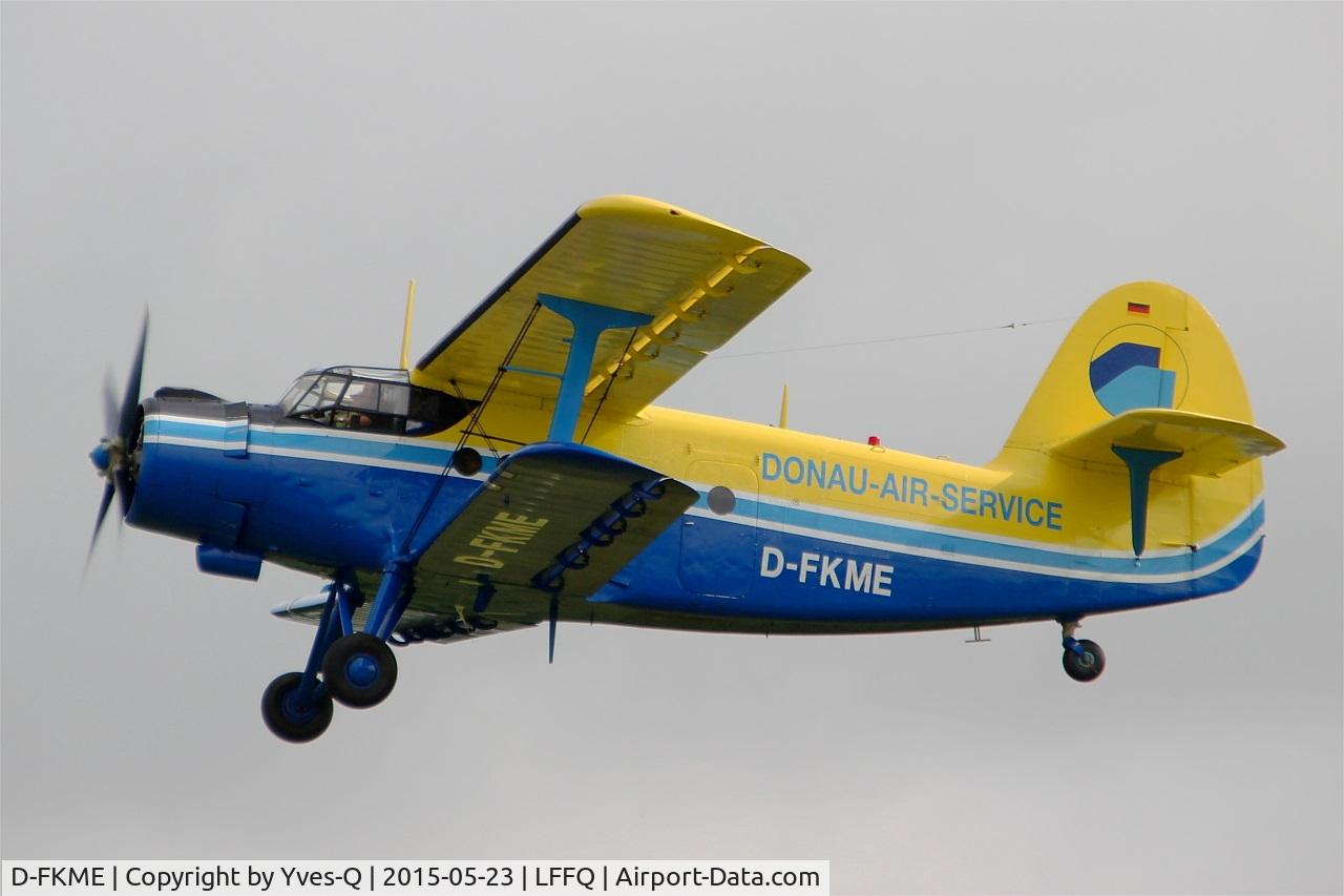 D-FKME, 1957 Antonov An-2 C/N 1G17805, First flight with Antonov An-2, La Ferté-Alais airfield (LFFQ) Air show 2015