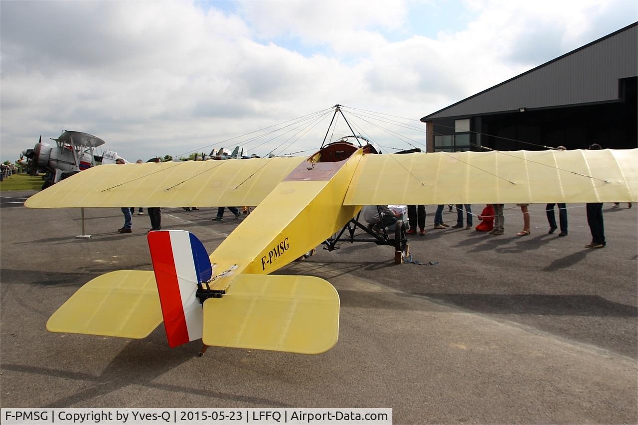 F-PMSG, 2013 Morane-Saulnier Type G Replica C/N 01-RA, Morane-Saulnier Type G (replica), Displayed at La Ferté-Alais airfield (LFFQ) Airshow 2015