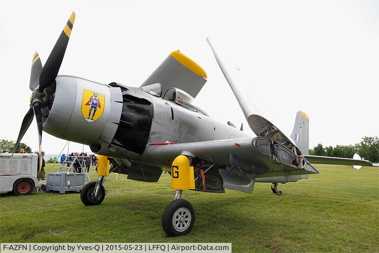 F-AZFN, Douglas AD-4N Skyraider C/N 7609, Douglas AD-4N Skyraider, Static display, La Ferté-Alais airfield (LFFQ) Airshow 2015