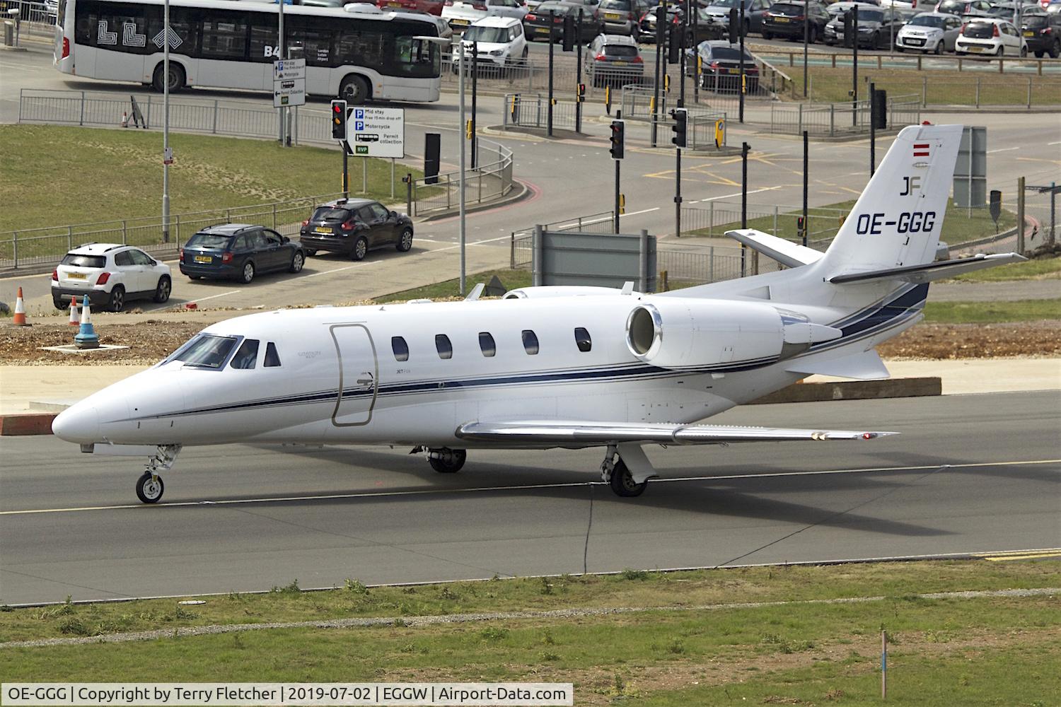 OE-GGG, 2009 Cessna 560XL Citation XLS+ C/N 560-6013, at Luton