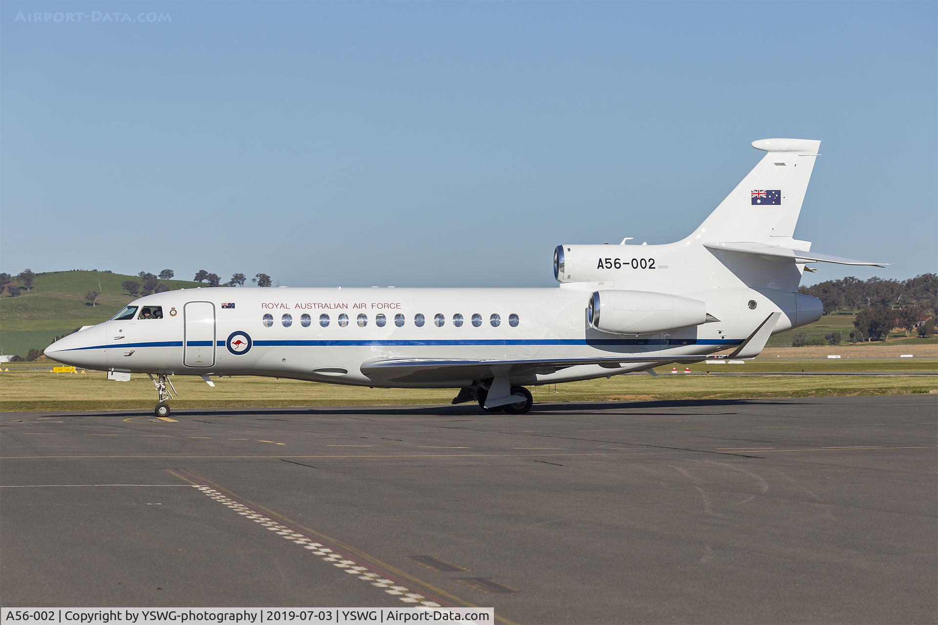 A56-002, 2018 Dassault Falcon 7X C/N 284, Royal Australian Air Force (A56-002) Dassault Falcon 7X at Wagga Wagga Airport