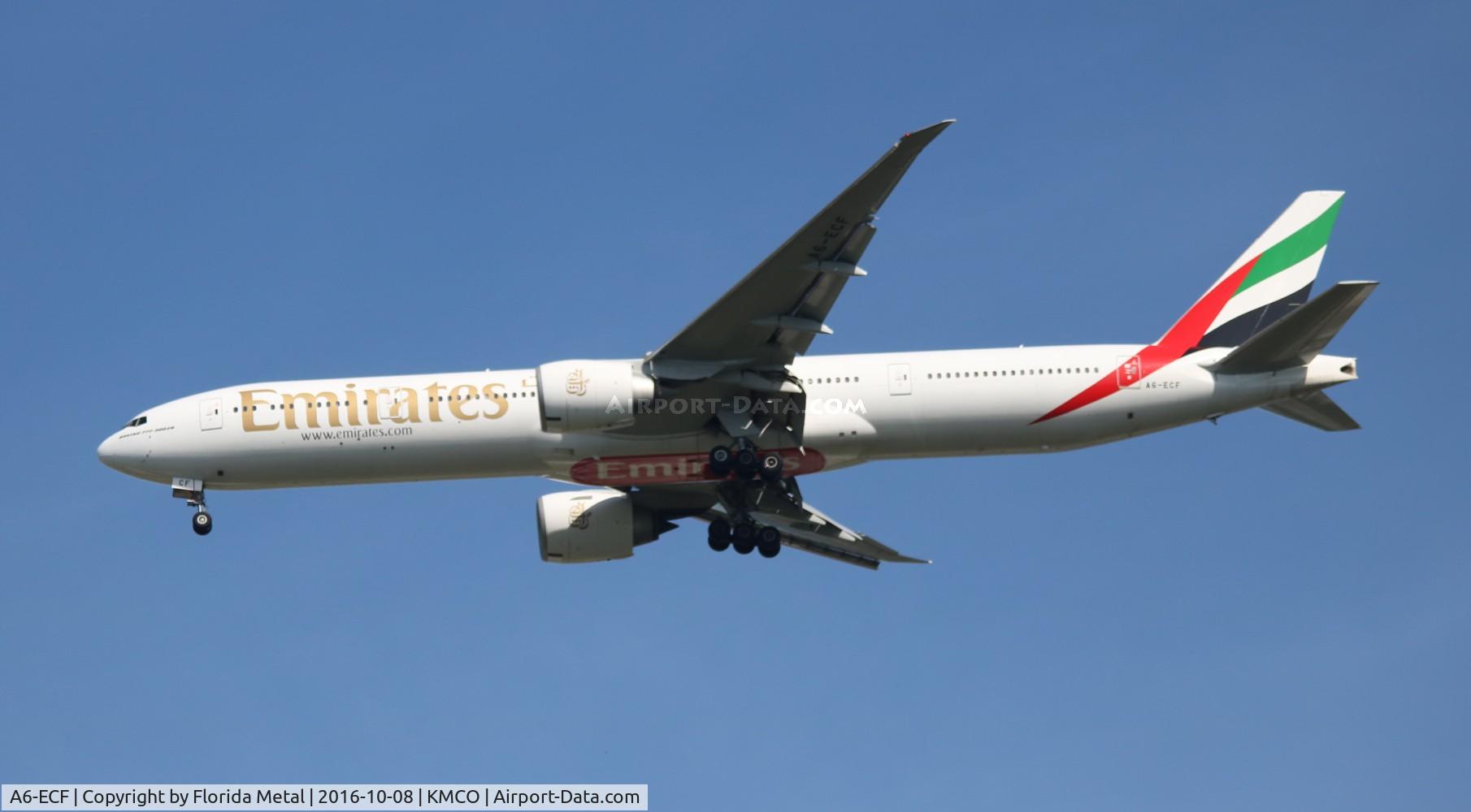A6-ECF, 2007 Boeing 777-36H/ER C/N 35574, MCO spotting