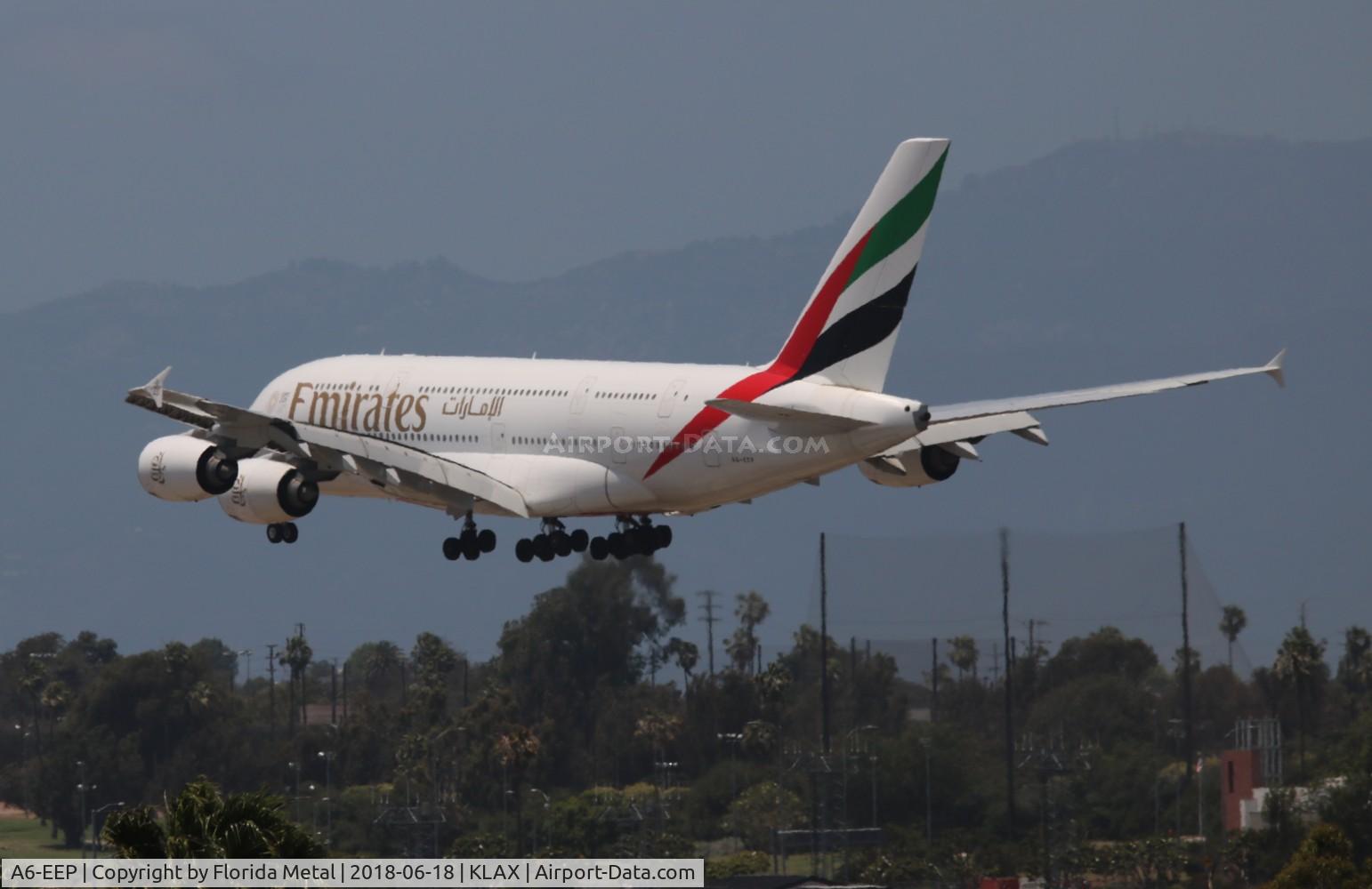 A6-EEP, 2013 Airbus A380-861 C/N 138, LAX Spotting