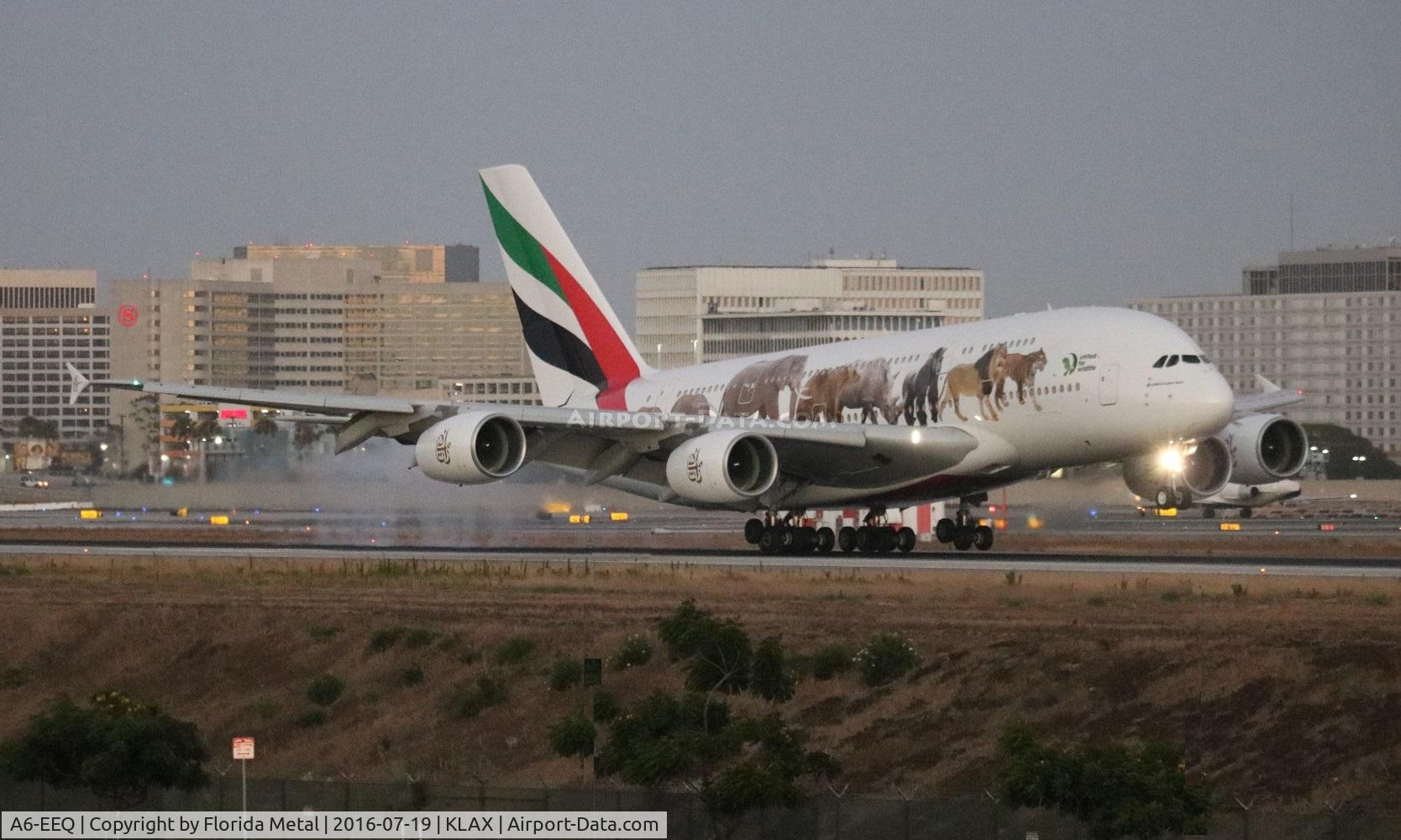 A6-EEQ, 2013 Airbus A380-861 C/N 141, LAX spotting