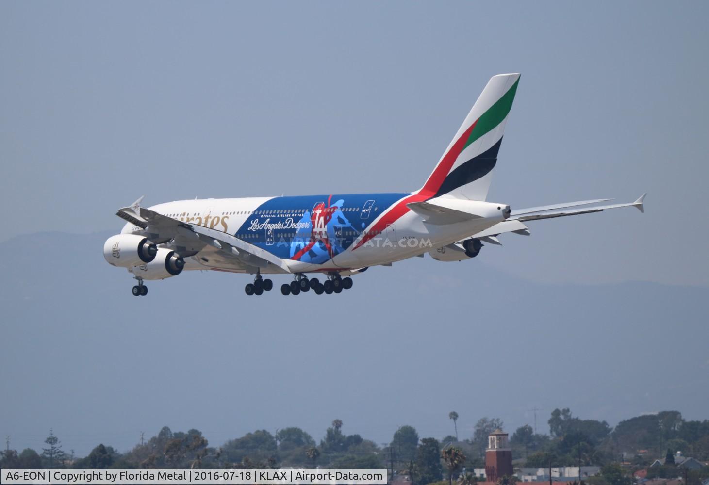 A6-EON, 2015 Airbus A380-861 C/N 188, LAX spotting