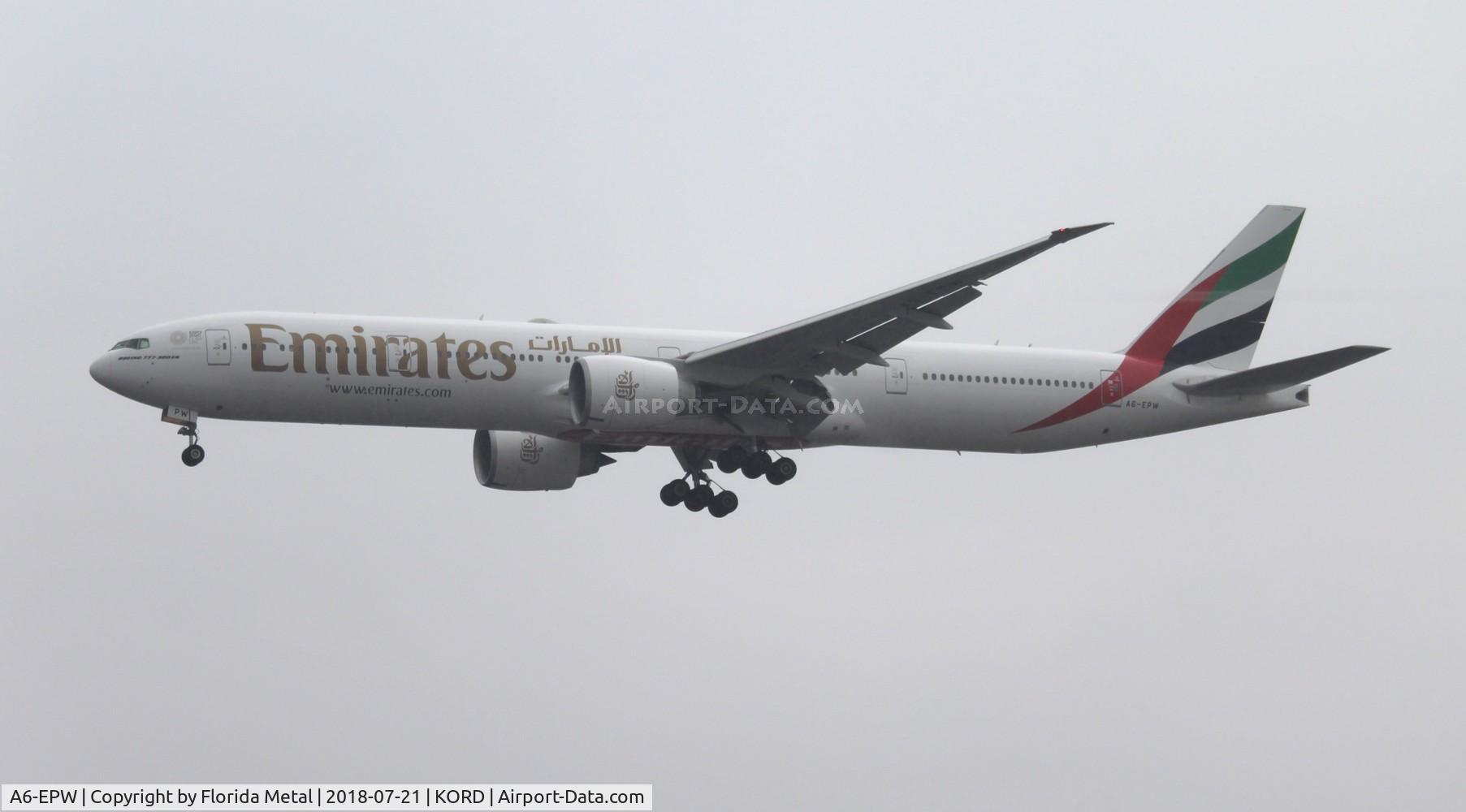 A6-EPW, 2016 Boeing 777-31H/ER C/N 42342, ORD spotting