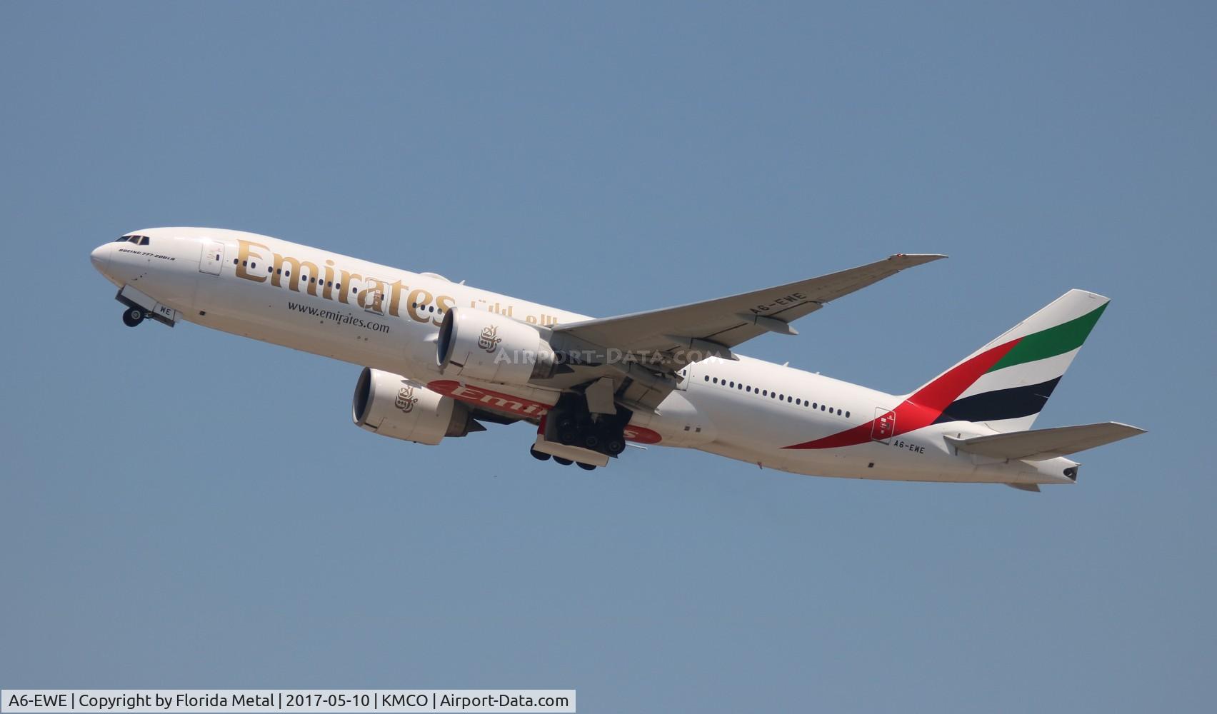A6-EWE, 2008 Boeing 777-21H/LR C/N 35582, MCO spotting
