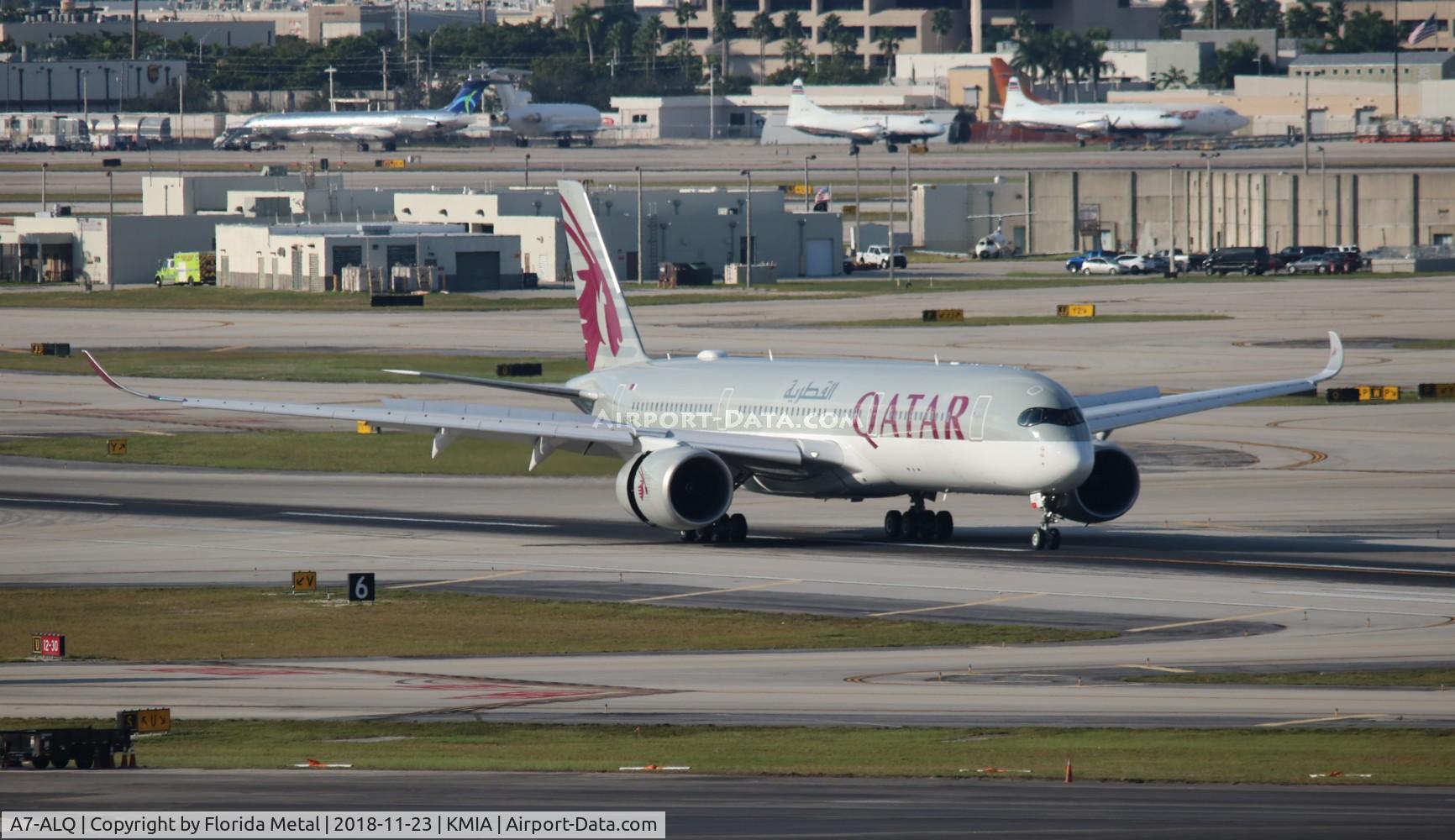 A7-ALQ, 2017 Airbus A350-941 C/N 076, MIA spotting