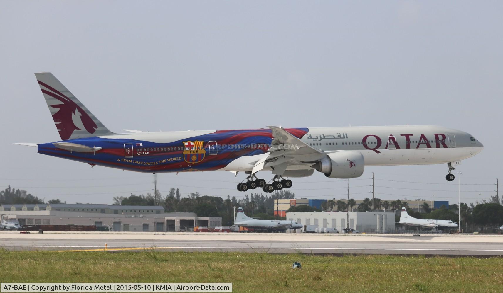 A7-BAE, 2009 Boeing 777-3DZ/ER C/N 36104, MIA spotting