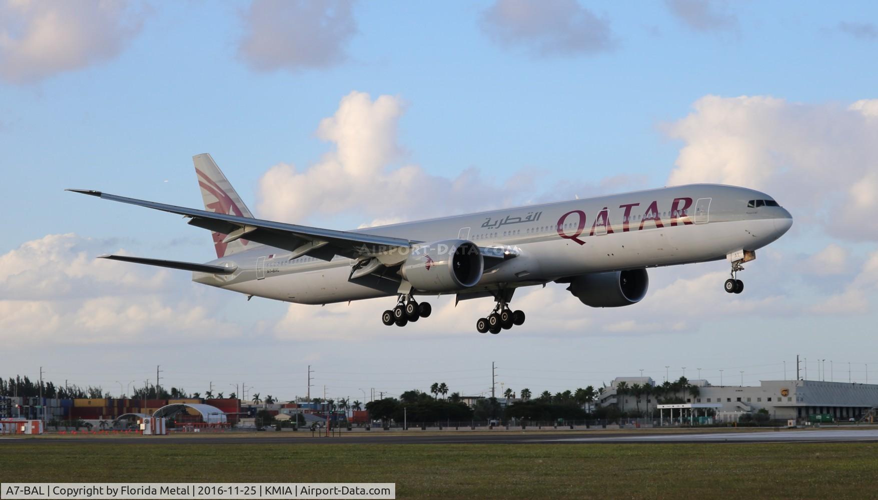 A7-BAL, 2010 Boeing 777-3DZ/ER C/N 38244, MIA spotting