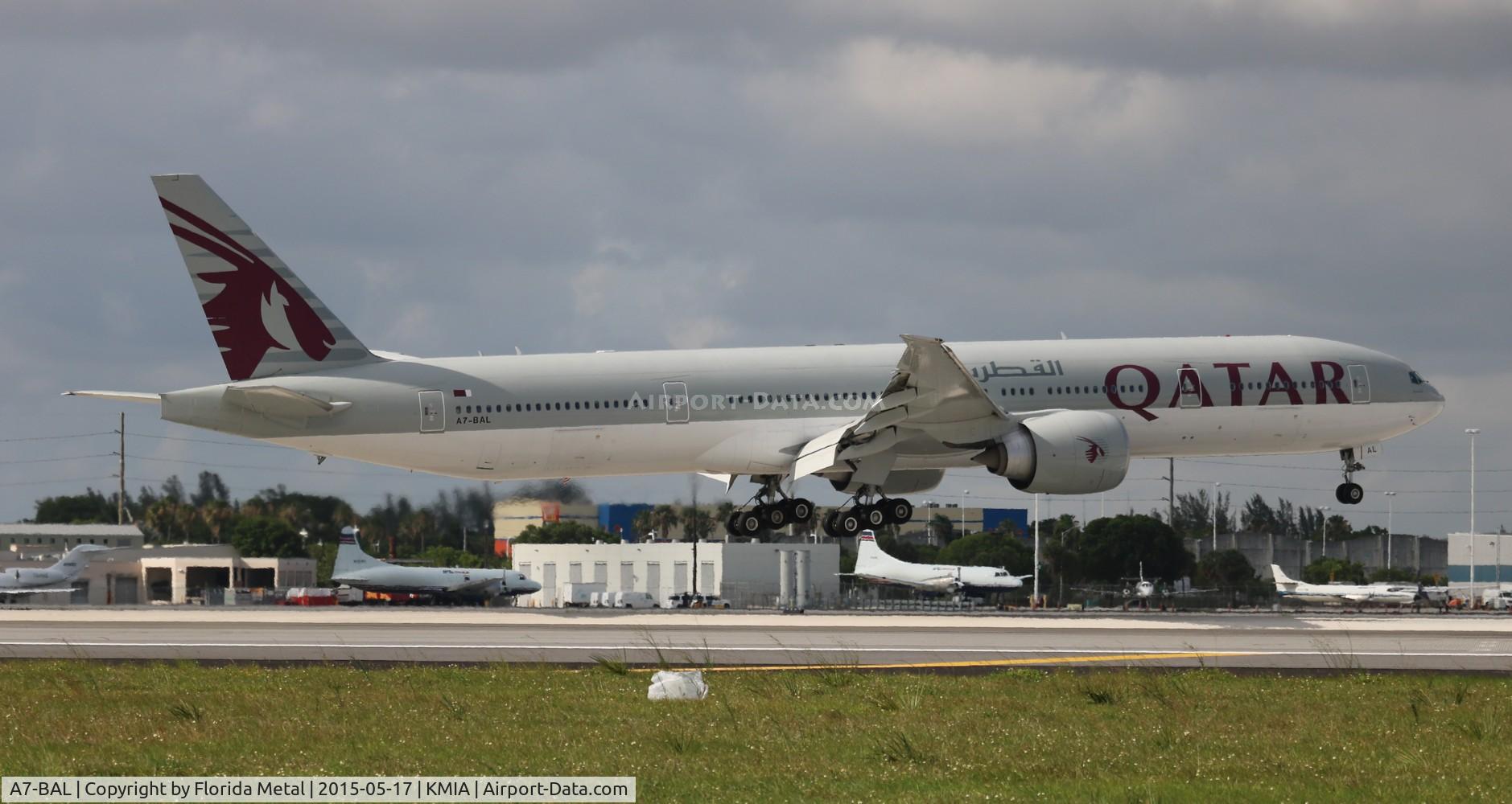 A7-BAL, 2010 Boeing 777-3DZ/ER C/N 38244, MIA spotting