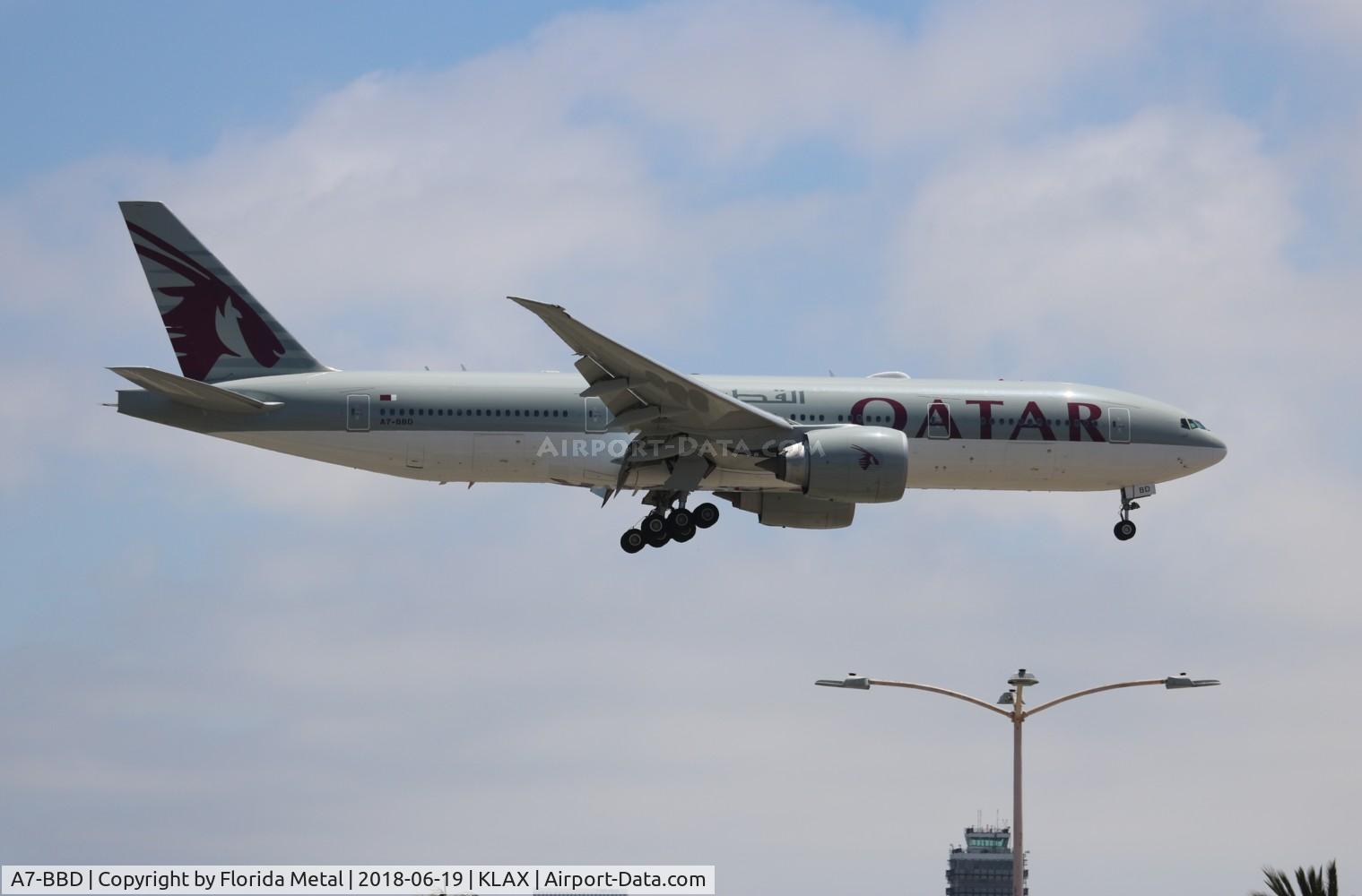 A7-BBD, 2009 Boeing 777-2DZ/LR C/N 36016, LAX spotting