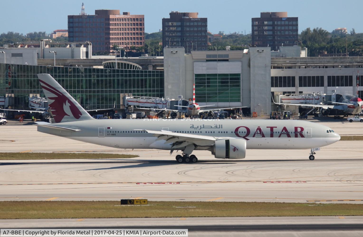 A7-BBE, 2009 Boeing 777-2DZ/LR C/N 36017, MIA spotting