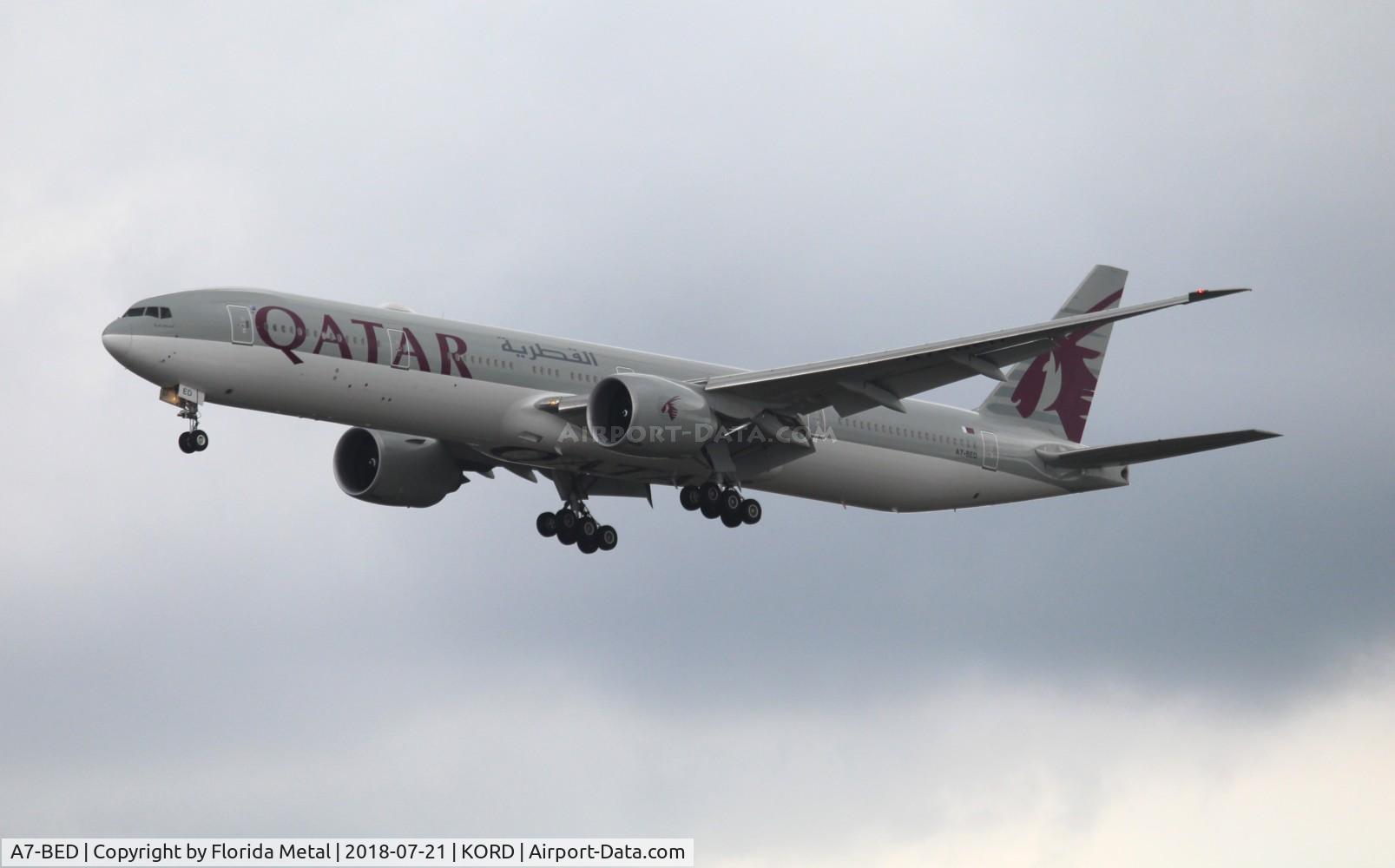 A7-BED, 2014 Boeing 777-3DZ/ER C/N 60330, ORD spotting