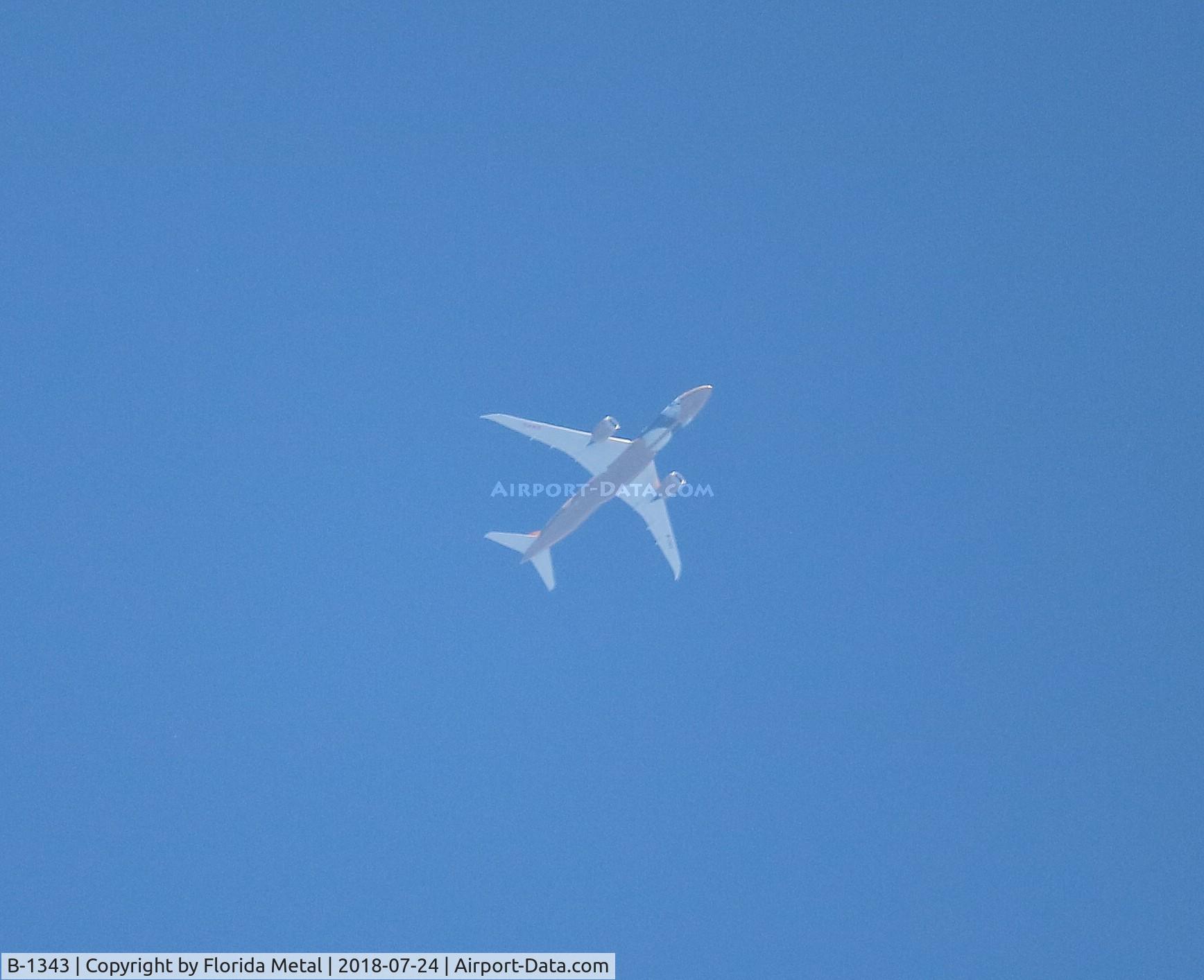 B-1343, 2017 Boeing 787-9 Dreamliner Dreamliner C/N 62724 / 648, Hainan Kung Fu Panda overflying Oshkosh Air Venture from PEK-ORD