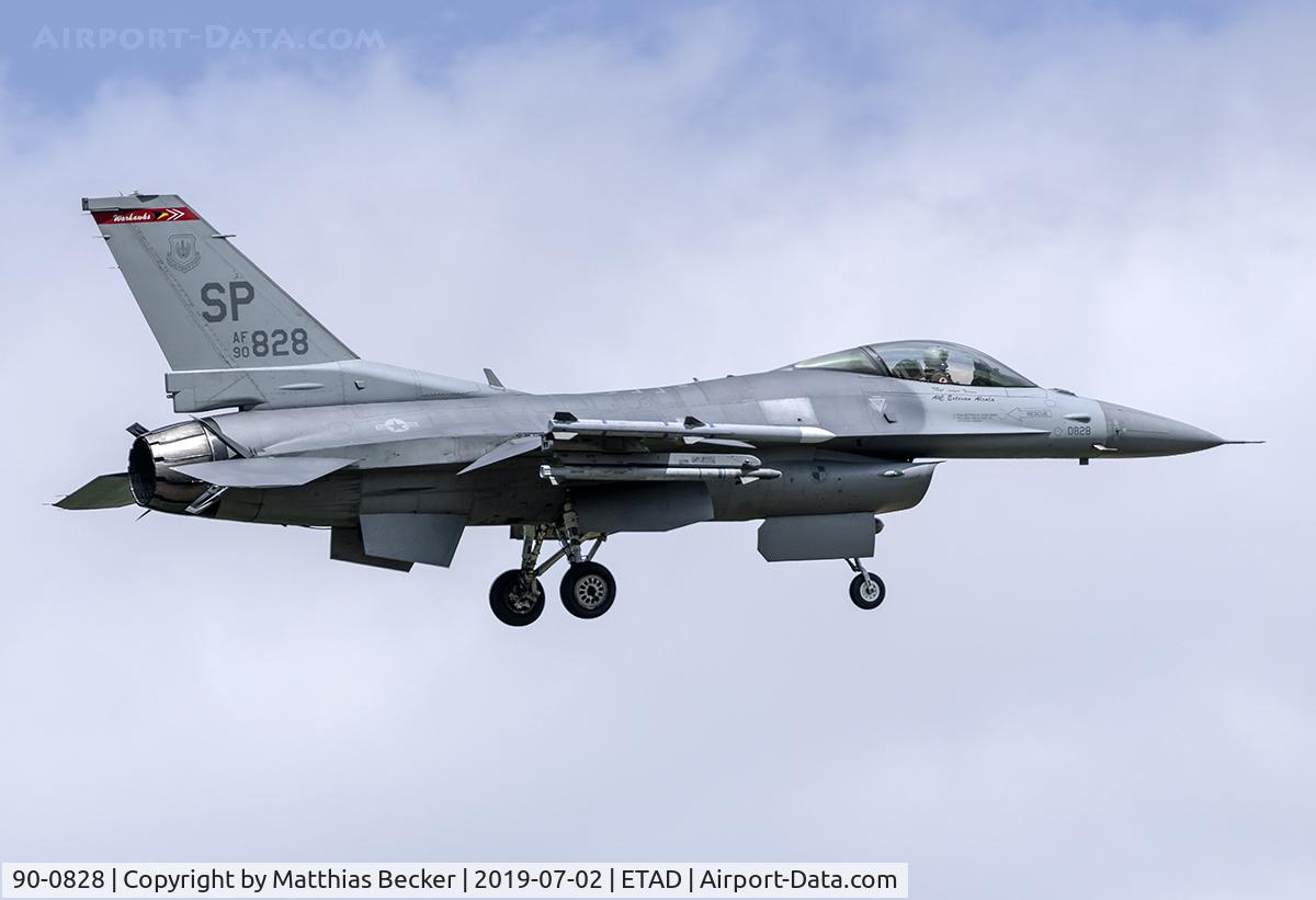 90-0828, General Dynamics F-16CG Night Falcon C/N CC-28, 90-0828