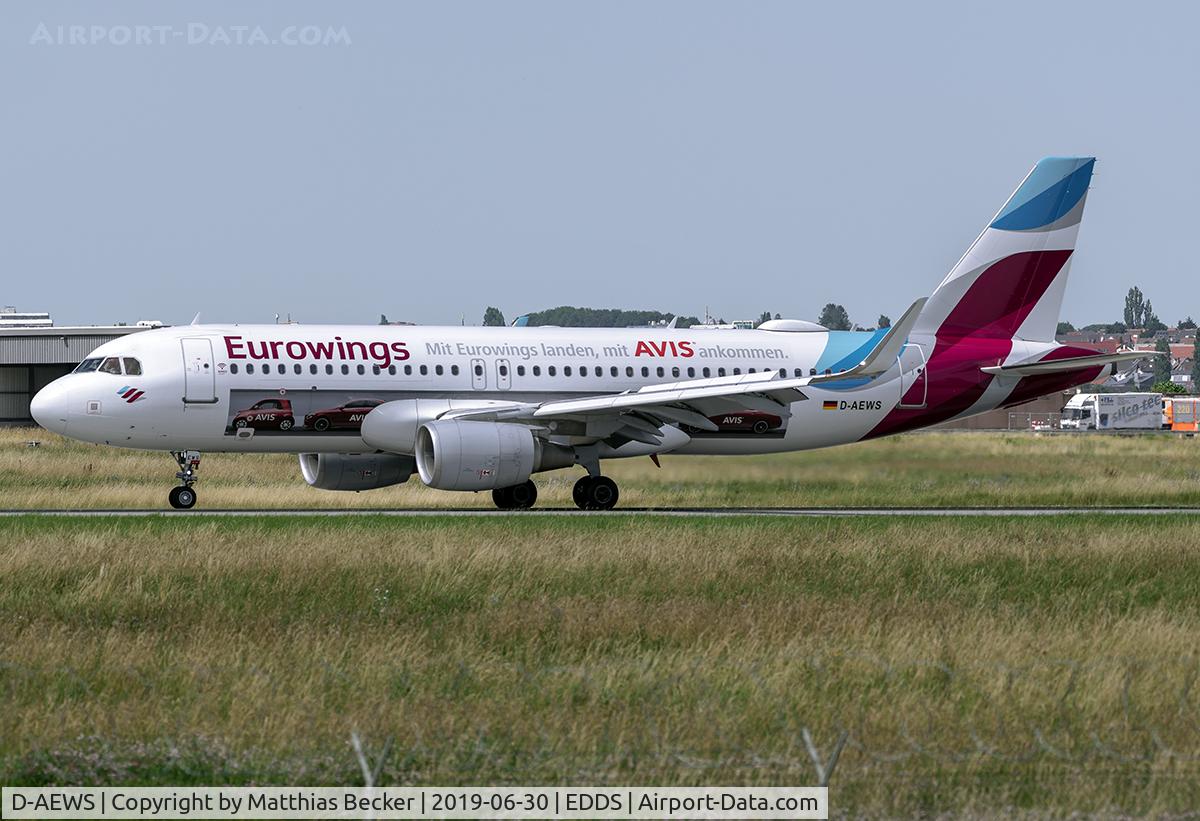 D-AEWS, 2016 Airbus A320-214 C/N 7439, D-AEWS