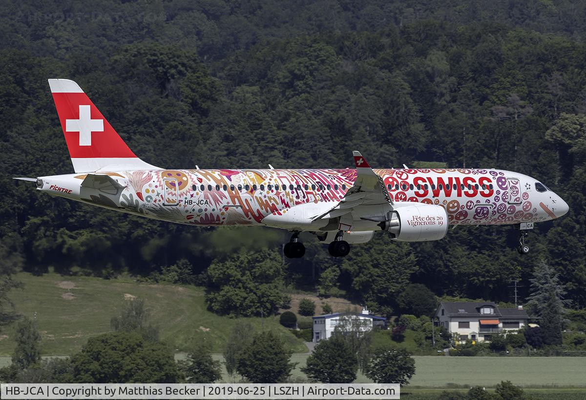 HB-JCA, 2017 Bombardier CSeries CS300 (BD-500-1A11) C/N 55010, HB-JCA