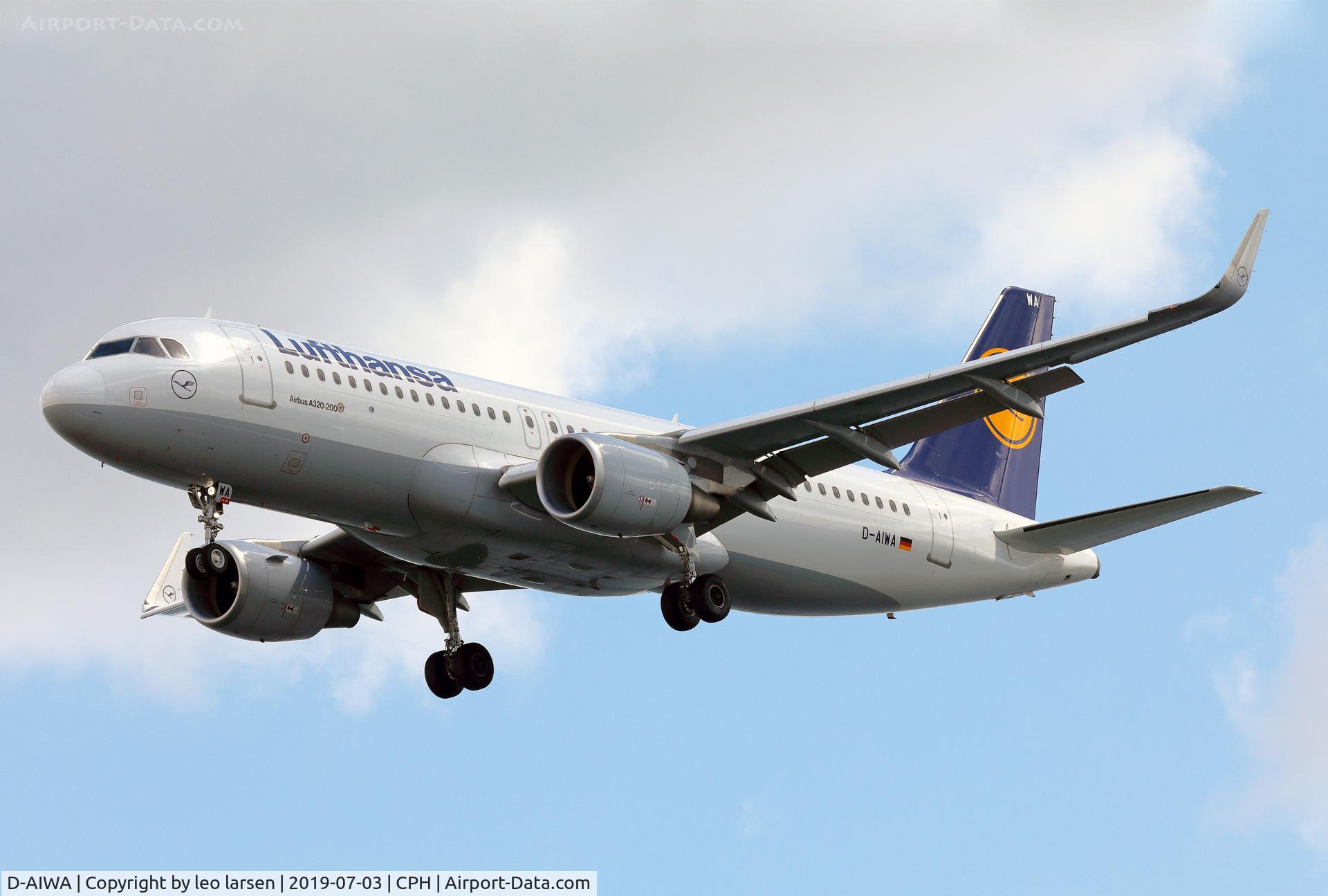 D-AIWA, 2017 Airbus A320-214 C/N 7681, Copenhagen 3.7.2019 L/D R-30
