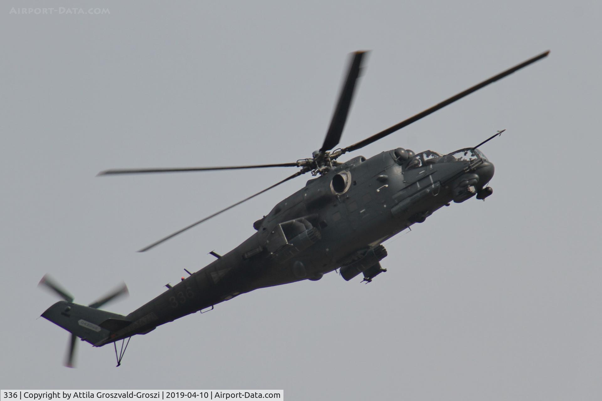 336, 1989 Mil Mi-24P Hind F C/N 340336, Jutas-Ujmajor. The Hungarian airforce is his practising base