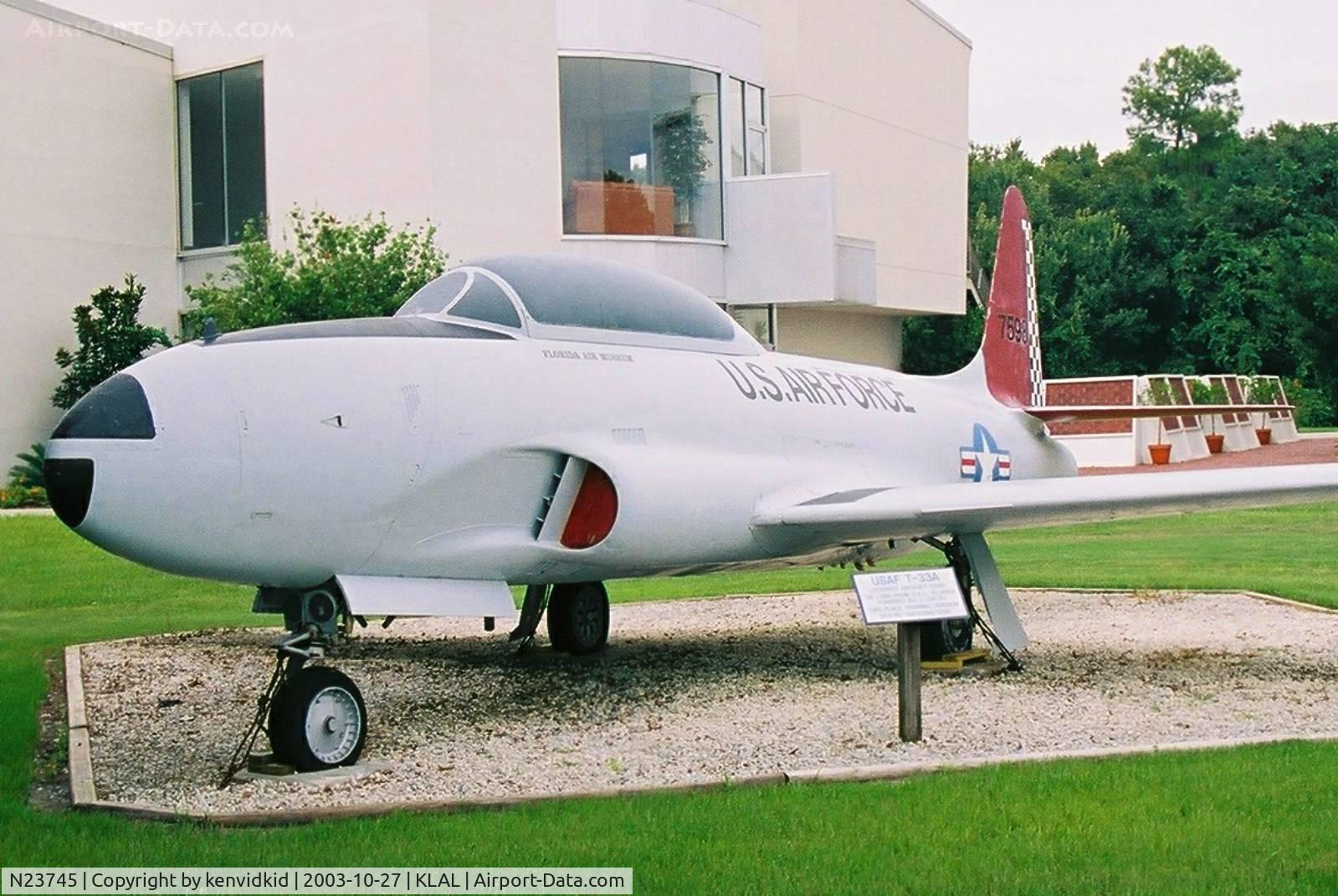 N23745, 1957 Lockheed T-33A Shooting Star C/N 580-1247, At Lakeland EAA Museum.