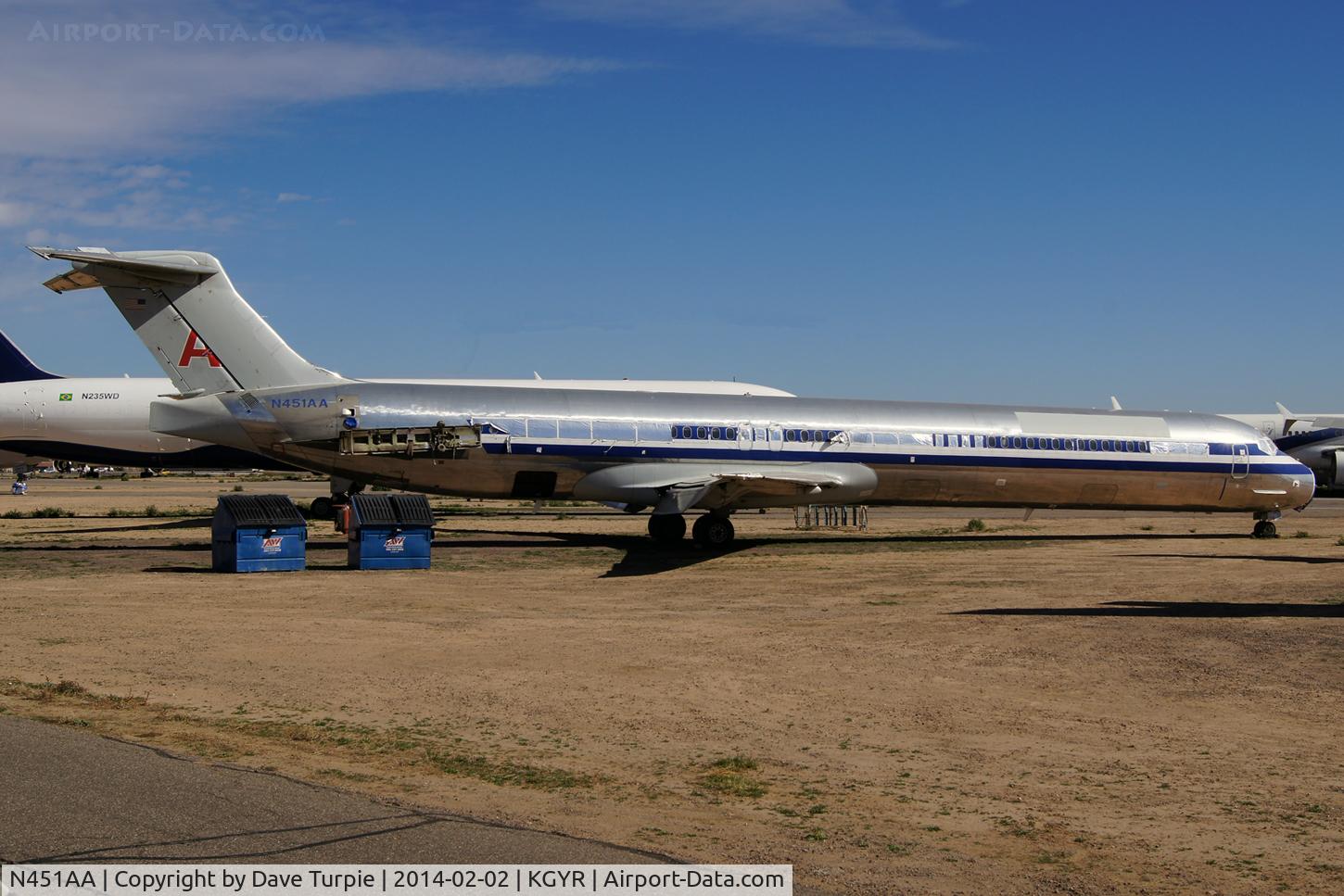 N451AA, 1987 McDonnell Douglas MD-82 (DC-9-82) C/N 49477, A retired American Airlines DC-9-82.