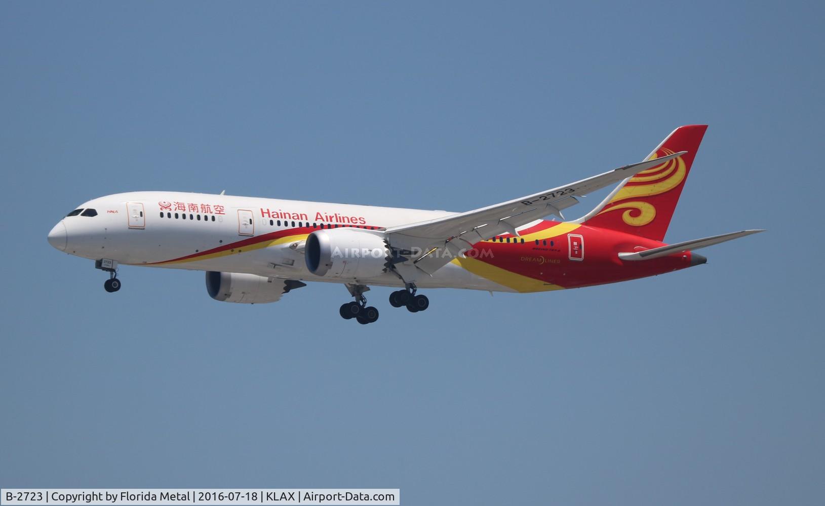 B-2723, 2013 Boeing 787-8 Dreamliner C/N 34944, LAX spotting