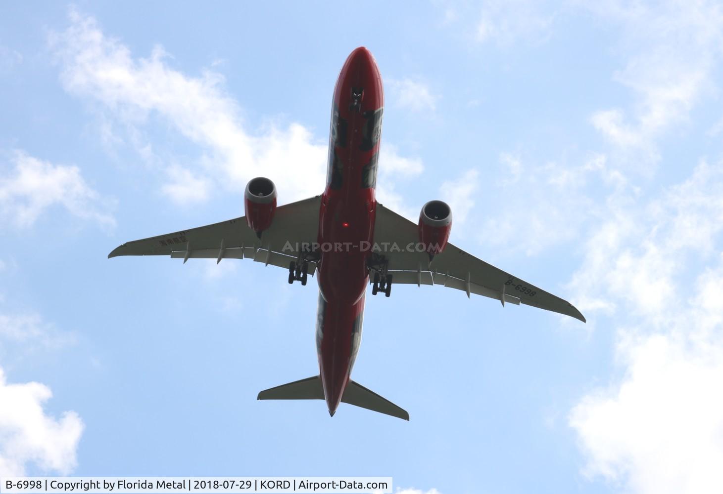 B-6998, 2016 Boeing 787-9 Dreamliner C/N 62718, ORD spotting