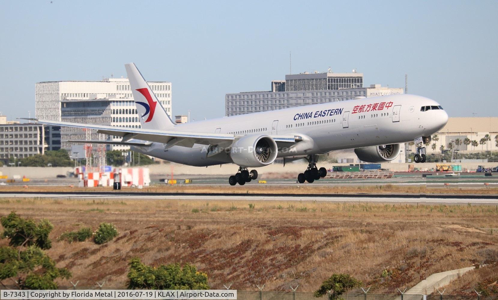 B-7343, 2016 Boeing 777-39P/ER C/N 43277, LAX spotting