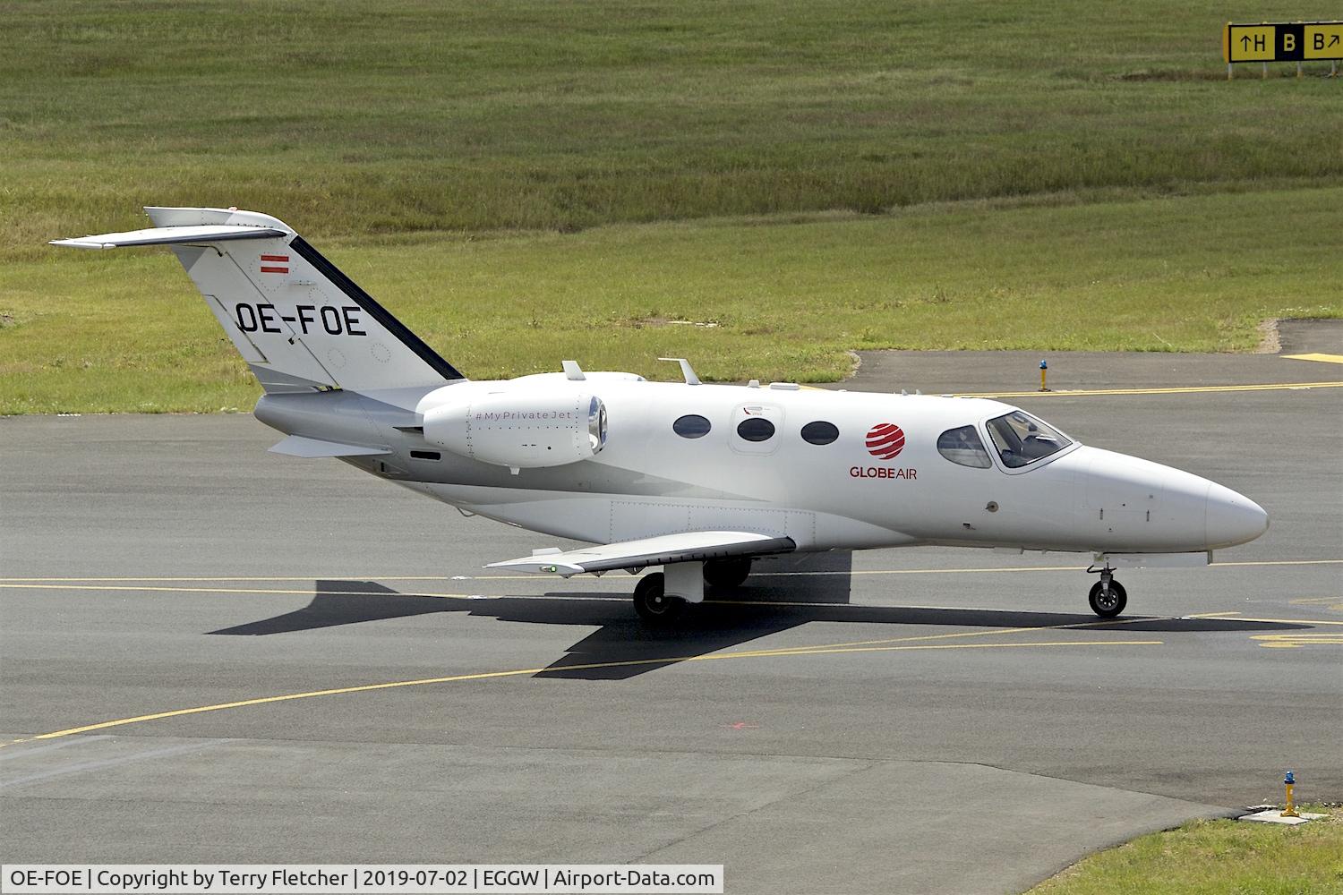 OE-FOE, 2007 Cessna 510 Citation Mustang Citation Mustang C/N 510-0027, at Luton