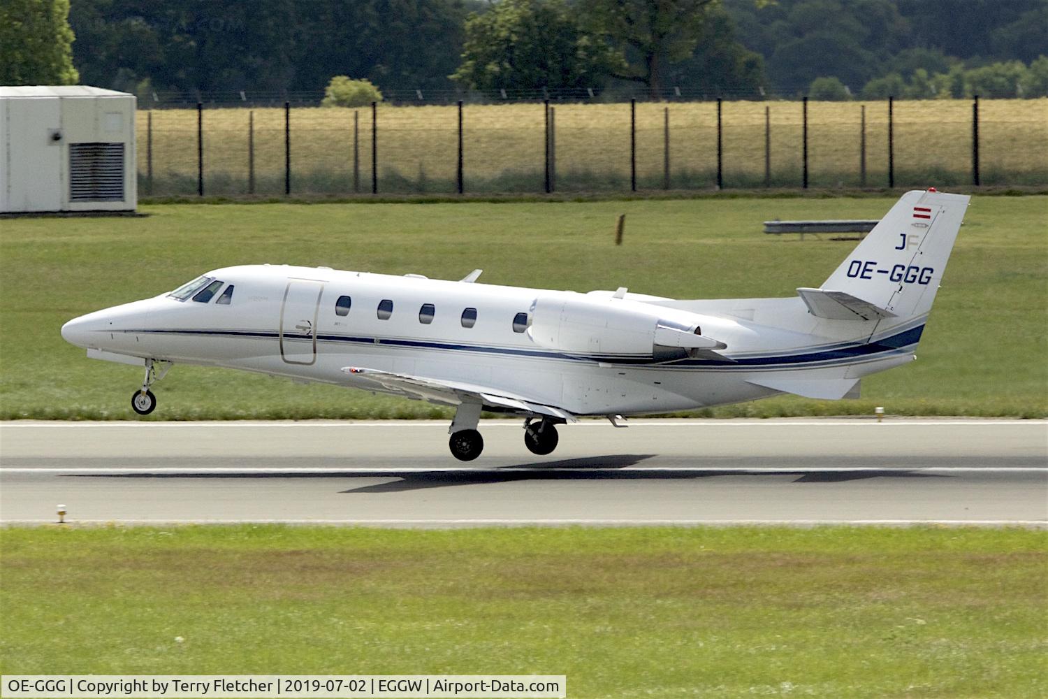 OE-GGG, 2009 Cessna 560XL Citation XLS+ C/N 560-6013, At Luton