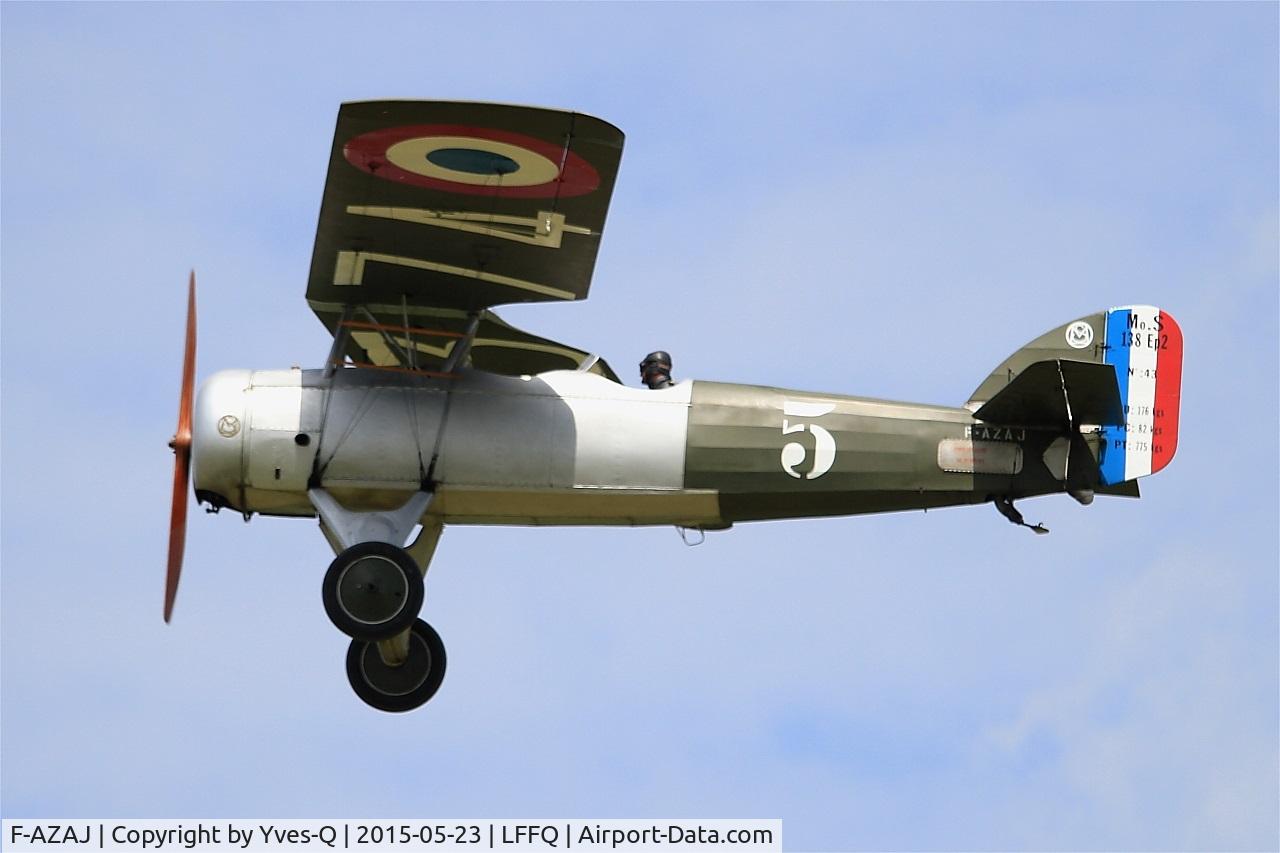 F-AZAJ, 1927 Morane-Saulnier MS-138EP-2 C/N 3220/138, Morane-Saulnier MS-138EP-2, On display, La Ferté-Alais Airfield (LFFQ) Air show 2015
