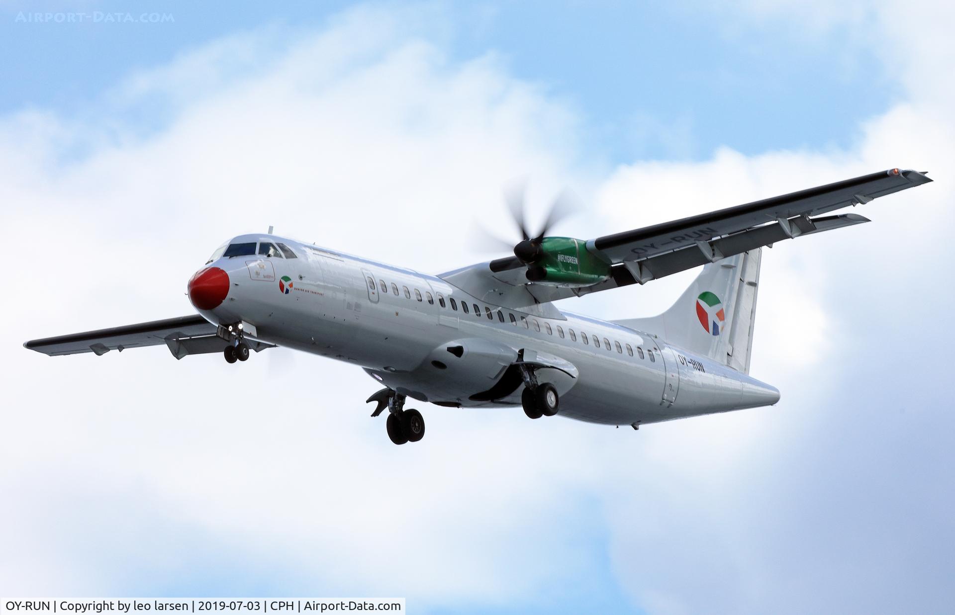 OY-RUN, 2018 ATR 72-600 (72-212A) C/N 1519, Copenhagen 3.7.2019 L/D R-30