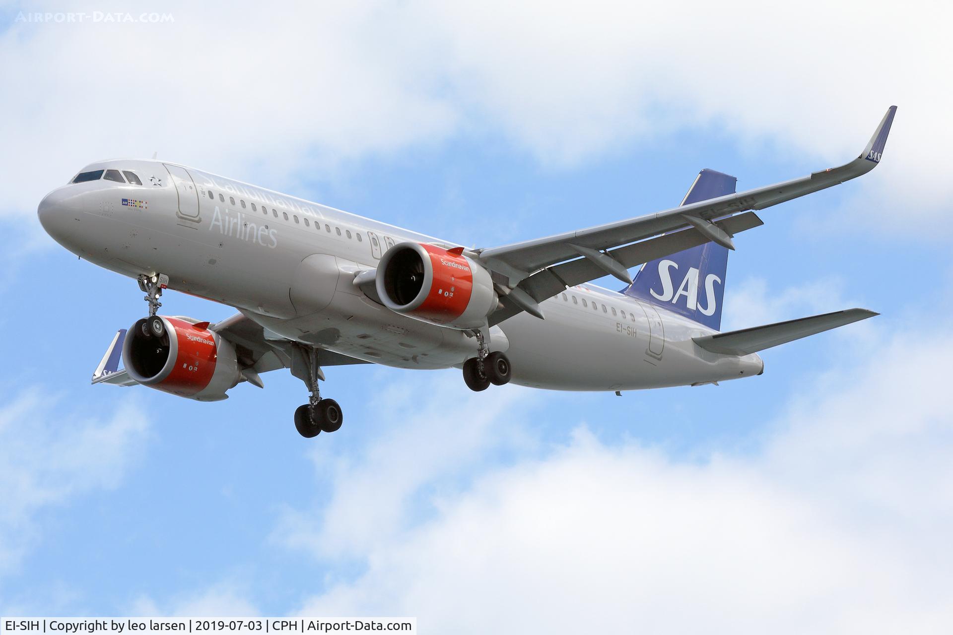 EI-SIH, 2018 Airbus A320-251N C/N 8551, Copenhagen 3.7.2019 L/D R-30